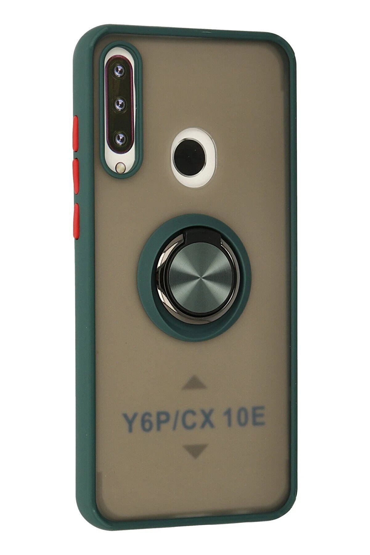 Huawei̇ Y6P Kılıf Montreal Y&uuml;z&uuml;kl&uuml; Si̇li̇kon Kapak - Yeşi̇l - Dropx7091-7010