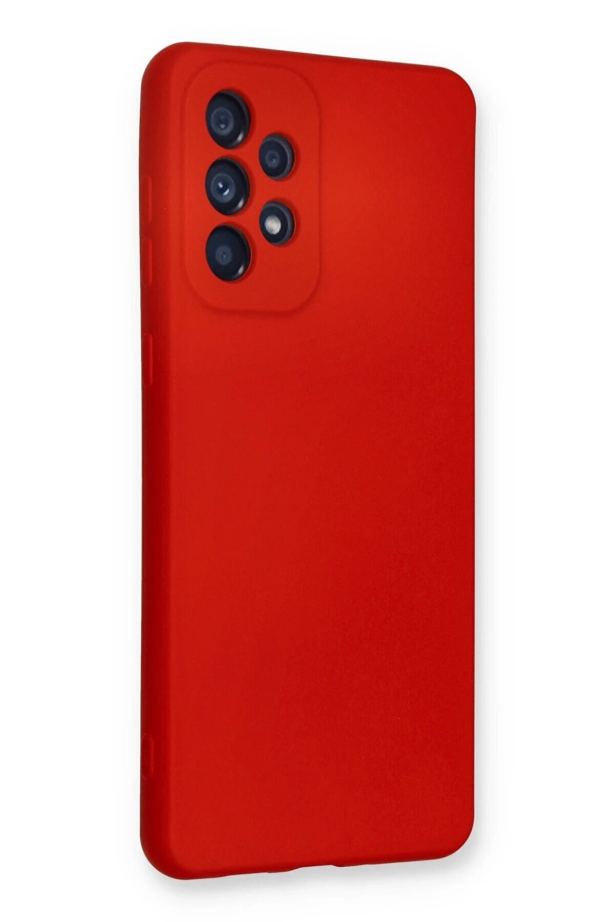Samsung Galaxy A33 5G Kılıf Nano İ&ccedil;i̇ Kadi̇fe Si̇li̇kon - Kırmızı - Dropx1360-1542