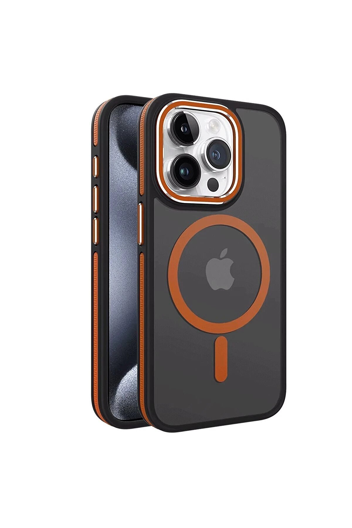 CepteToptan iPhone 13 Pro Max Winner Magsafe Kapak - Turuncu - DROPX5094-8676