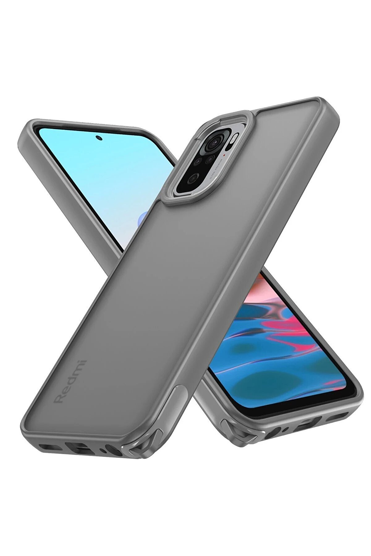 CepteToptan Xiaomi Redmi Note 10 Pro Kılıf Elegant Kapak - Titan Gri - DROPX9719-3090