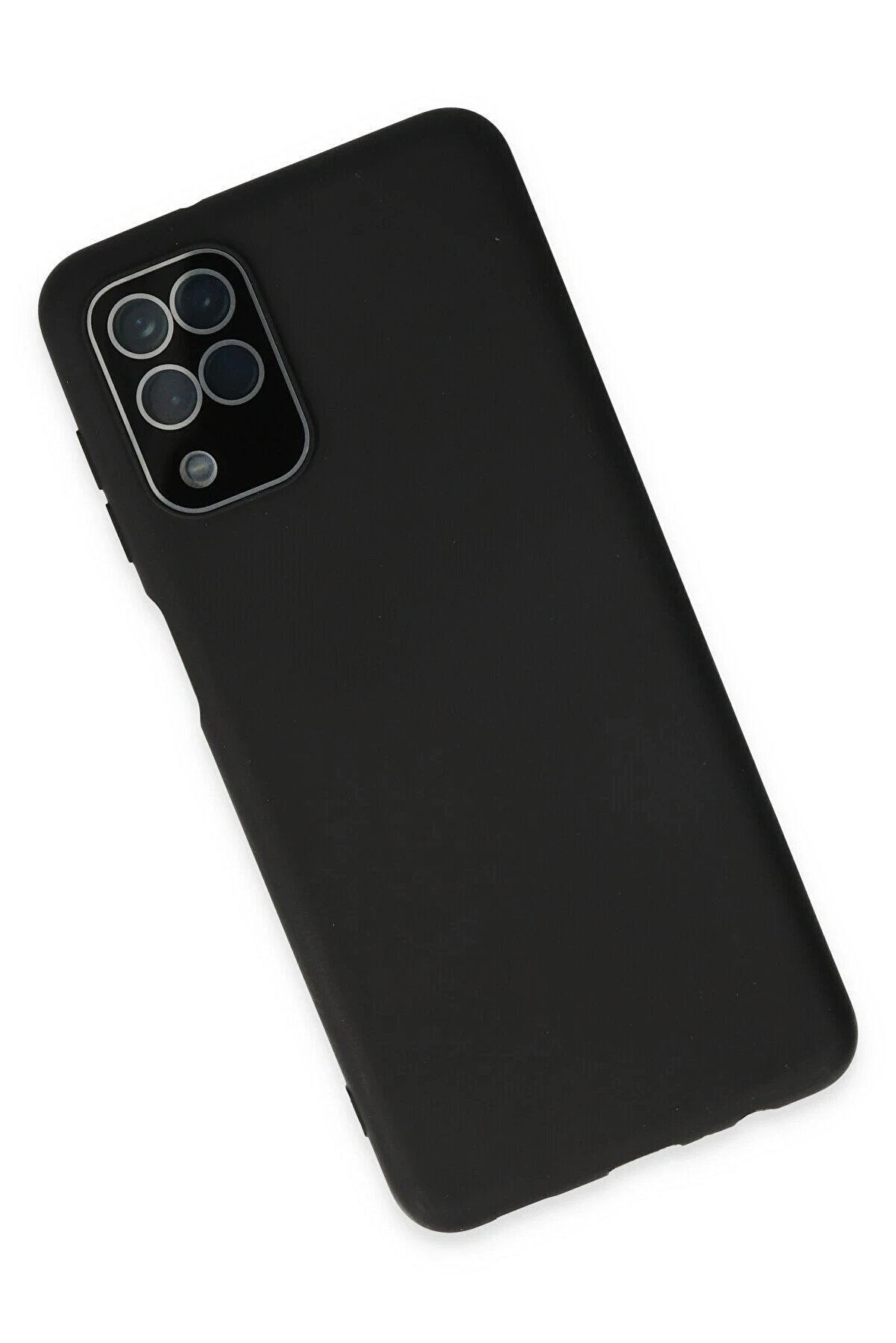 Samsung Galaxy A22 Kılıf Lansman Glass Kapak - Si̇yah - Dropx4062-5981