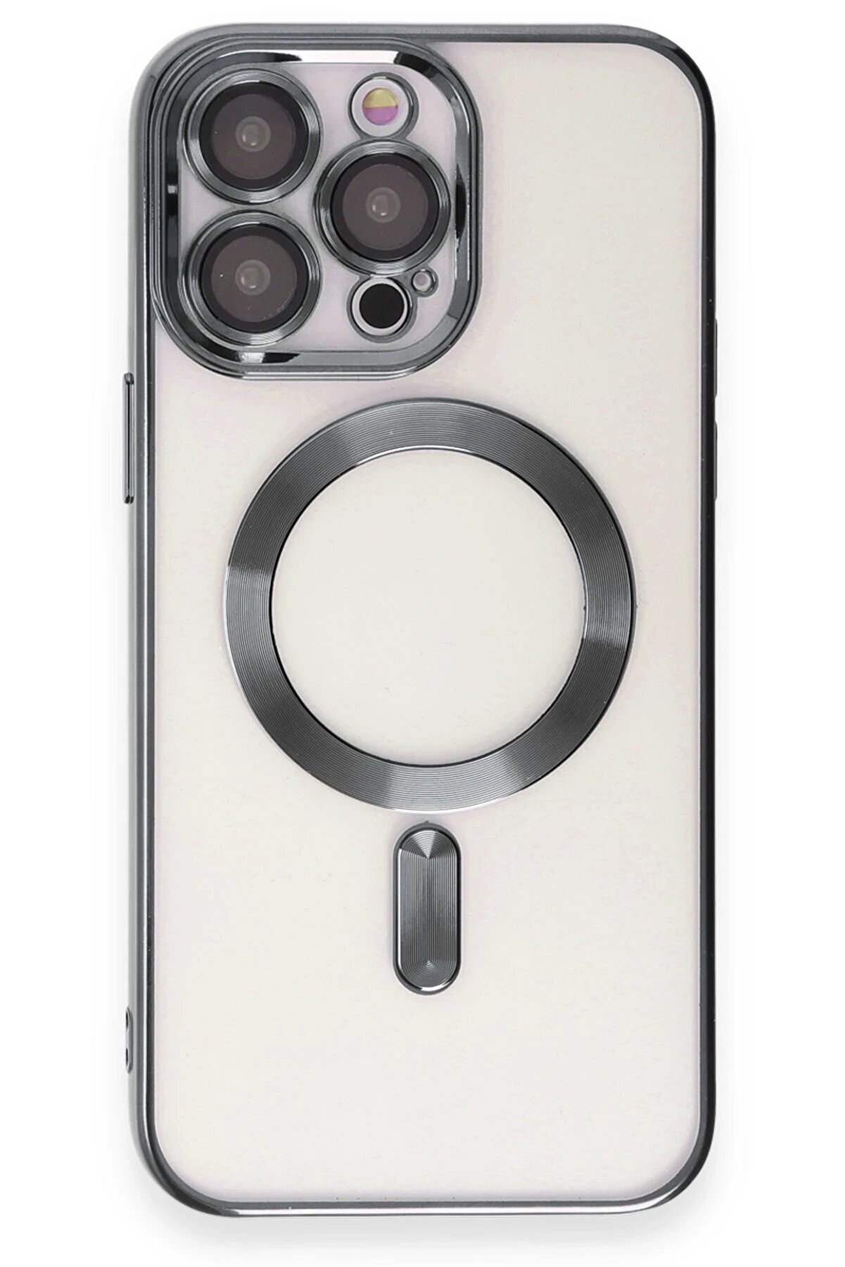 CepteToptan iPhone 15 Pro Kılıf Kross Magneticsafe Kapak - Titan Gri - DROPX8412-9919