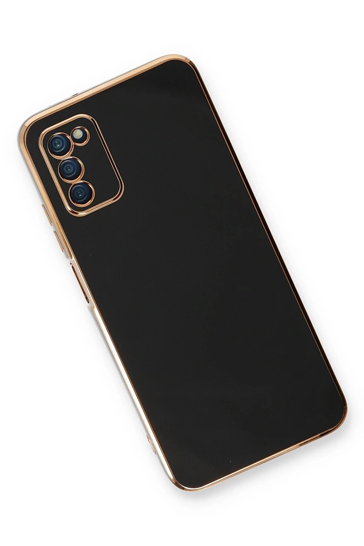 Samsung Galaxy A03S Kılıf Volet Si̇li̇kon - Si̇yah - Dropx2364-8160