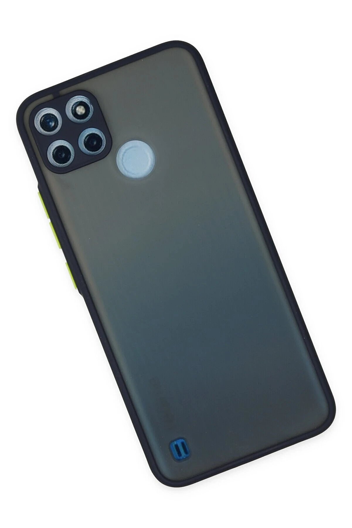 Realme C21Y Kılıf Montreal Si̇li̇kon Kapak - Laci̇vert - Dropx3540-6035