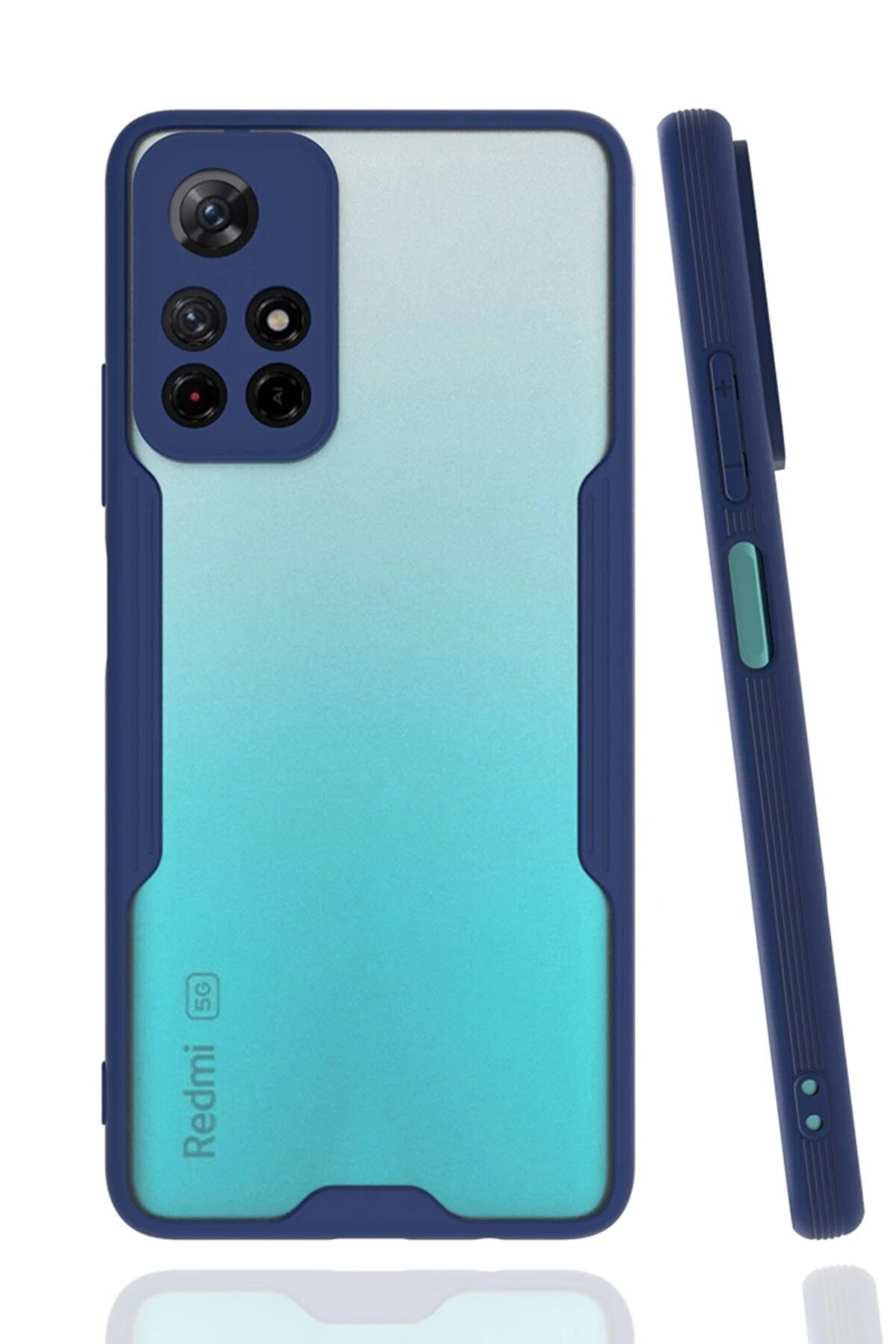 CepteToptan Xiaomi Redmi Note 11T Kılıf Platin Silikon - Lacivert - DROPX2062-6239