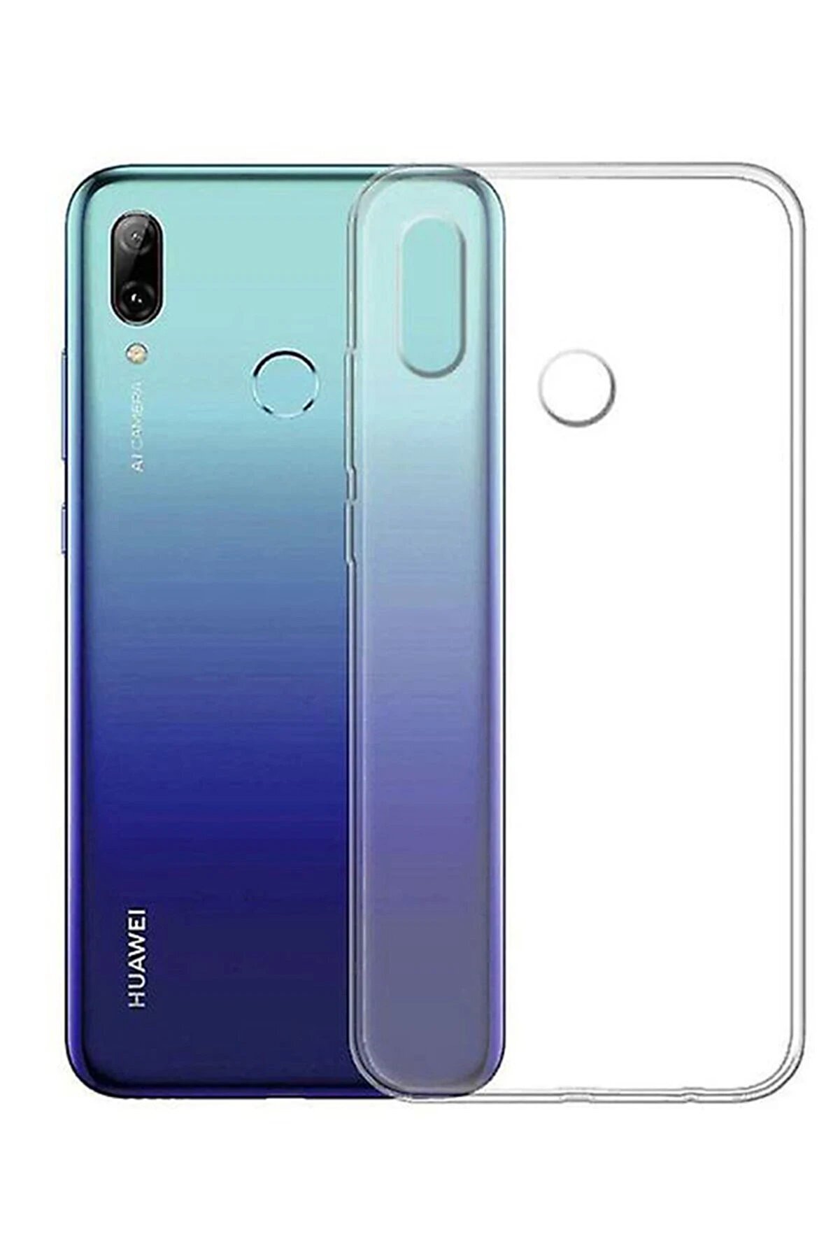 CepteToptan Huawei P Smart 2019 Kılıf Lüx Şeffaf Silikon - DROPX6020-1578