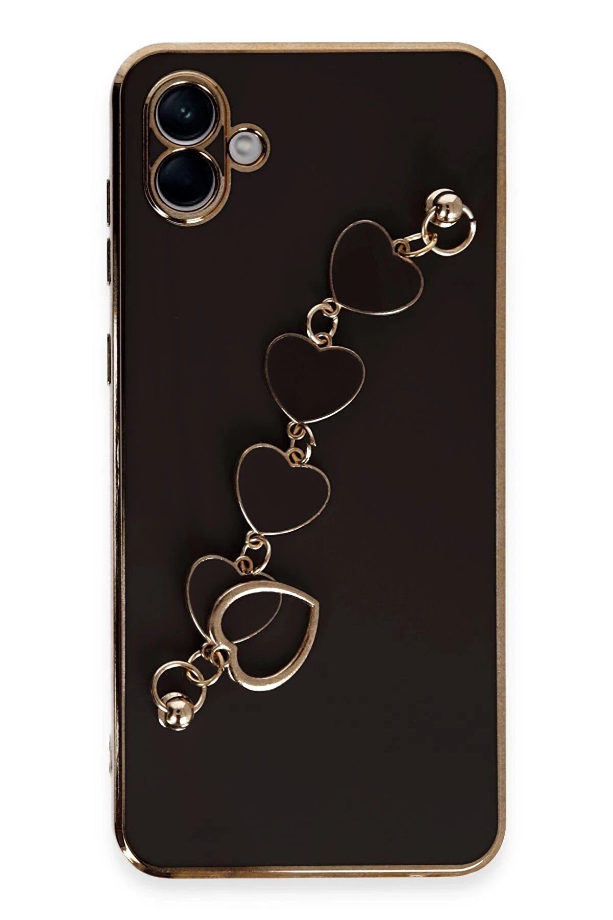 CepteToptan Samsung Galaxy A04 Kılıf Esila Silikon - Siyah - DROPX5174-9505