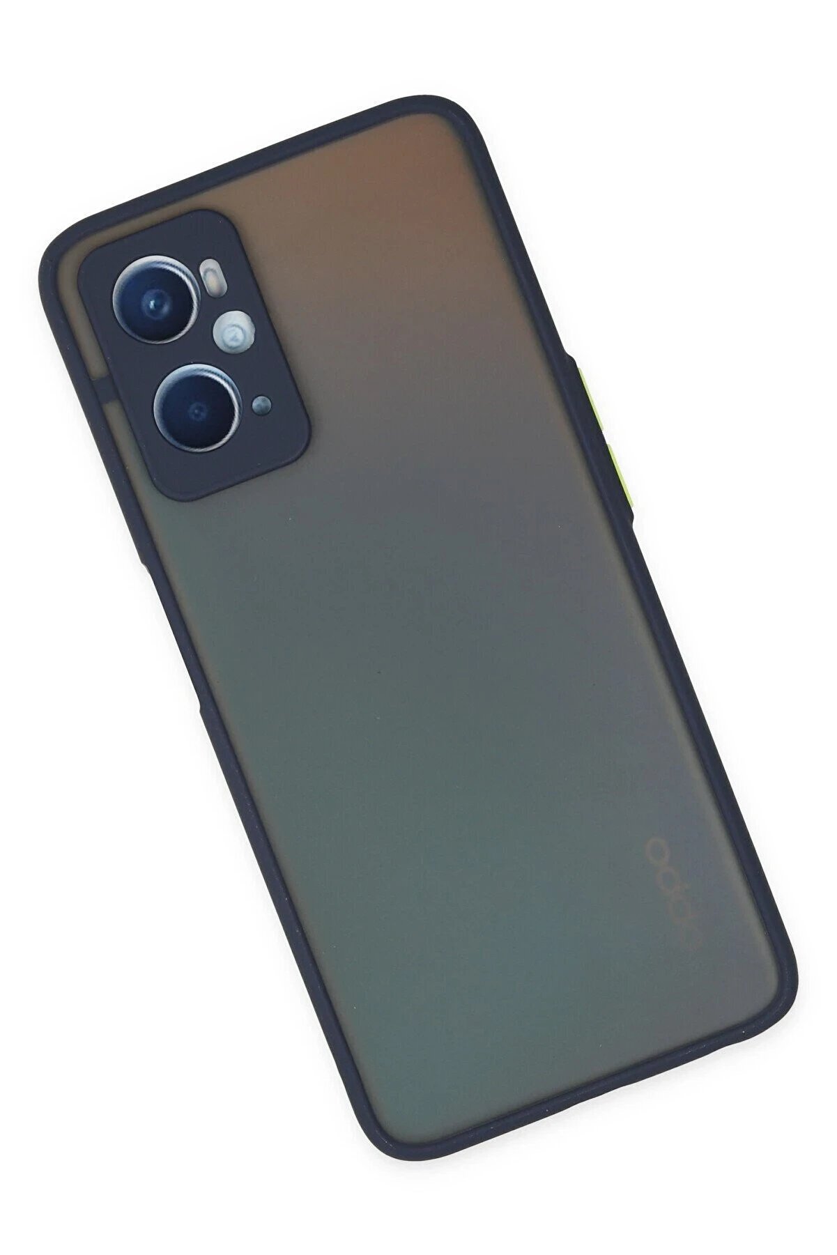 Oppo A96 Kılıf Montreal Si̇li̇kon Kapak - Laci̇vert - Dropx5780-5759