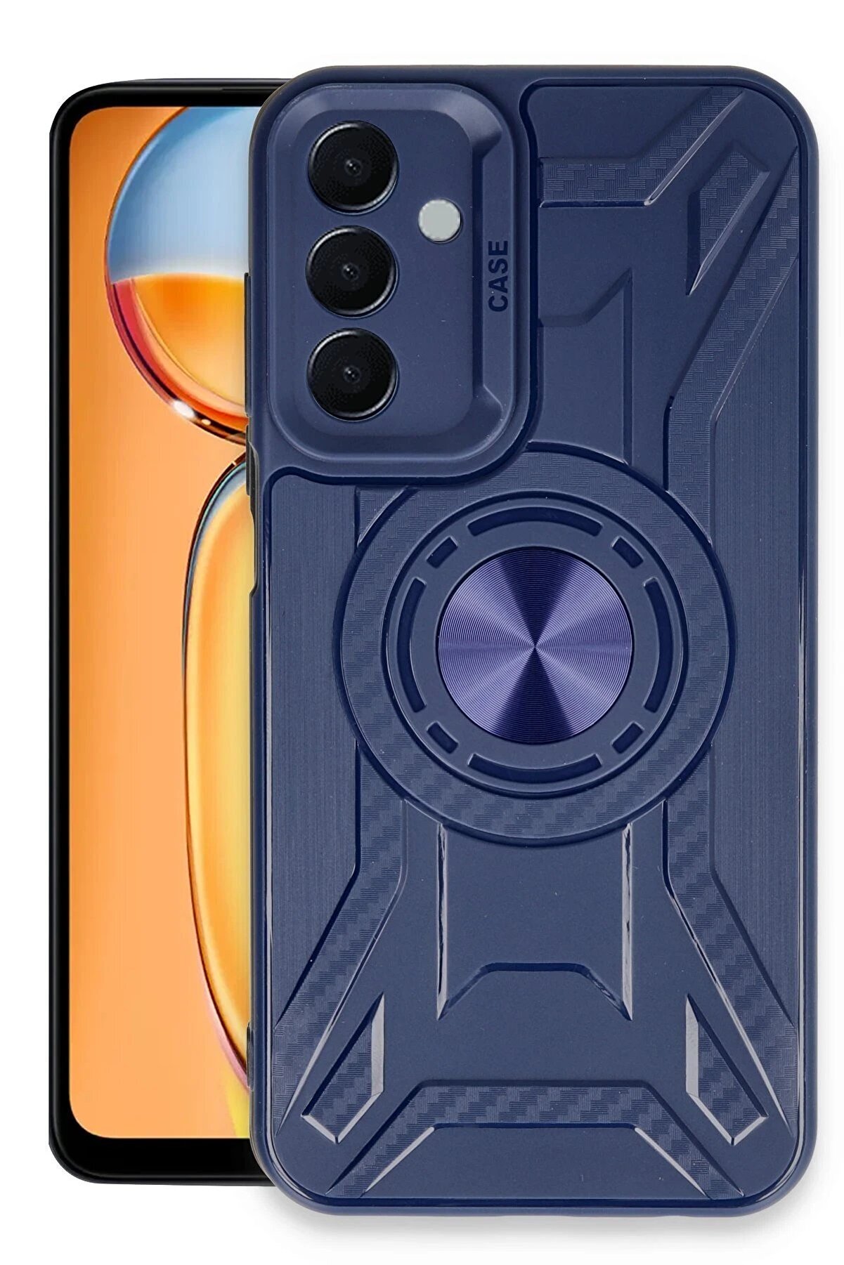 CepteToptan Samsung Galaxy A35 5G Kılıf Lincoln Silikon - Lacivert - DROPX7988-2334