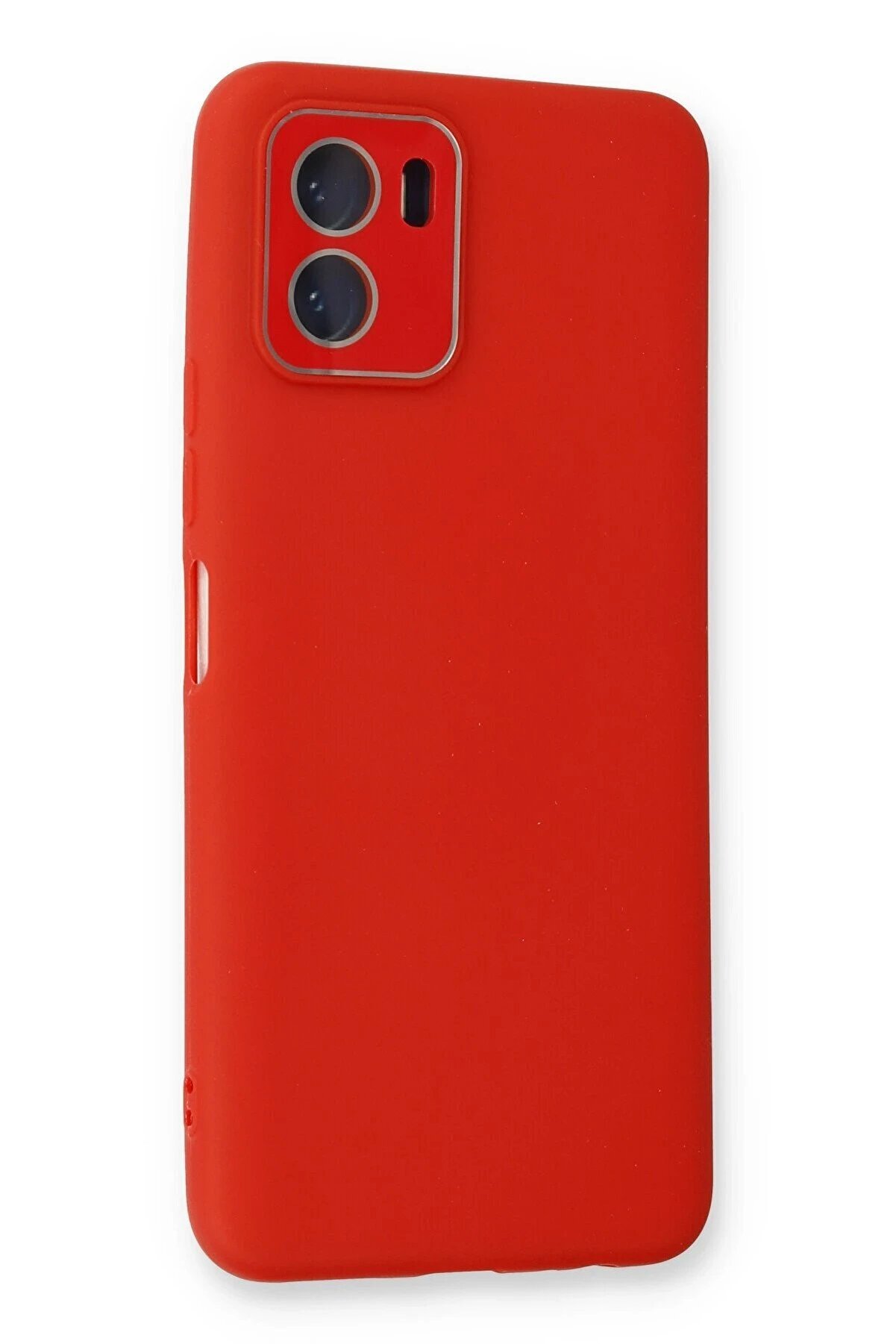 Vi̇vo Y15S Kılıf Lansman Glass Kapak - Kırmızı - Dropx7269-8574