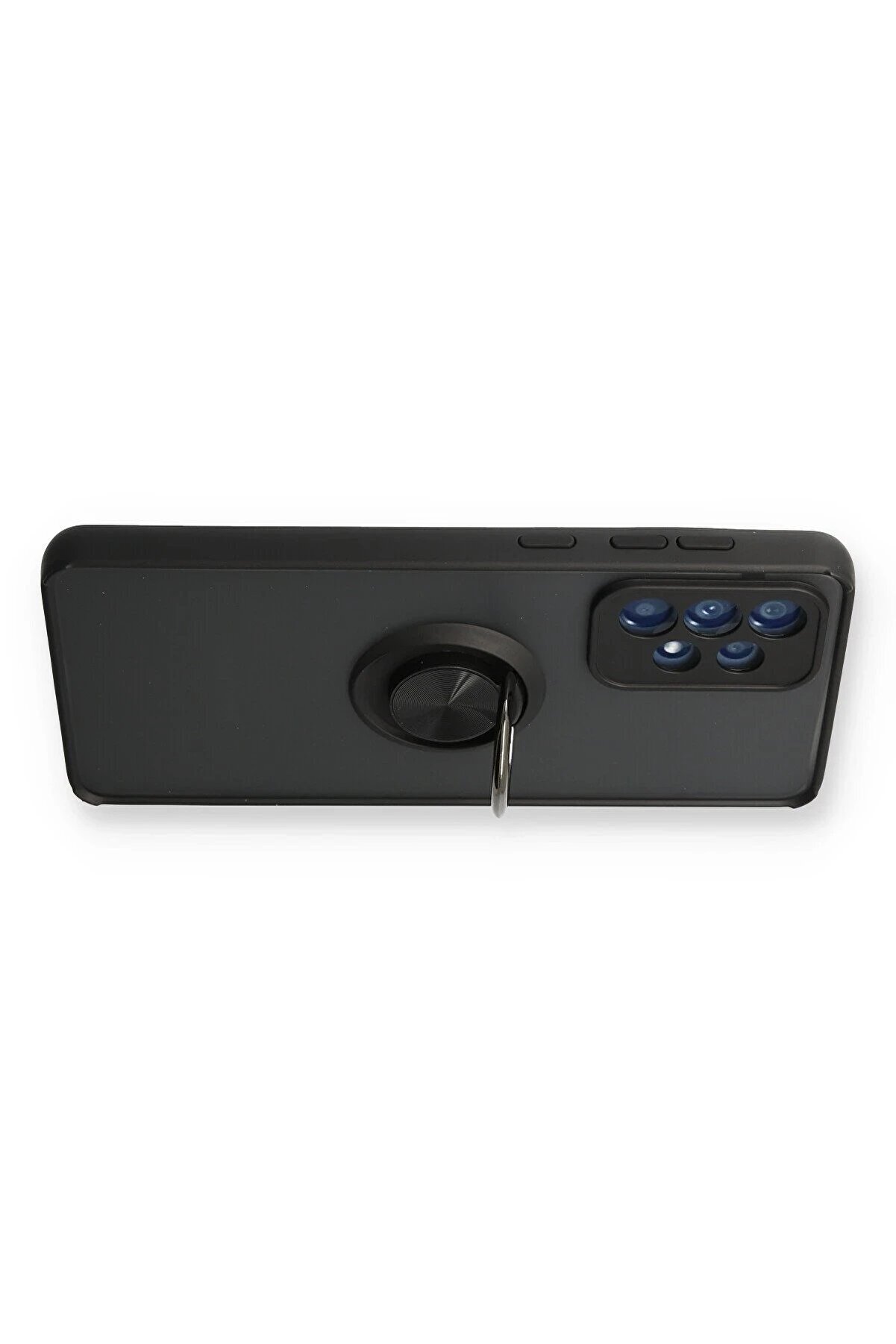 Samsung Galaxy A73 5G Kılıf Montreal Yüzüklü Si̇li̇kon Kapak - Si̇yah - Dropx3619-4159