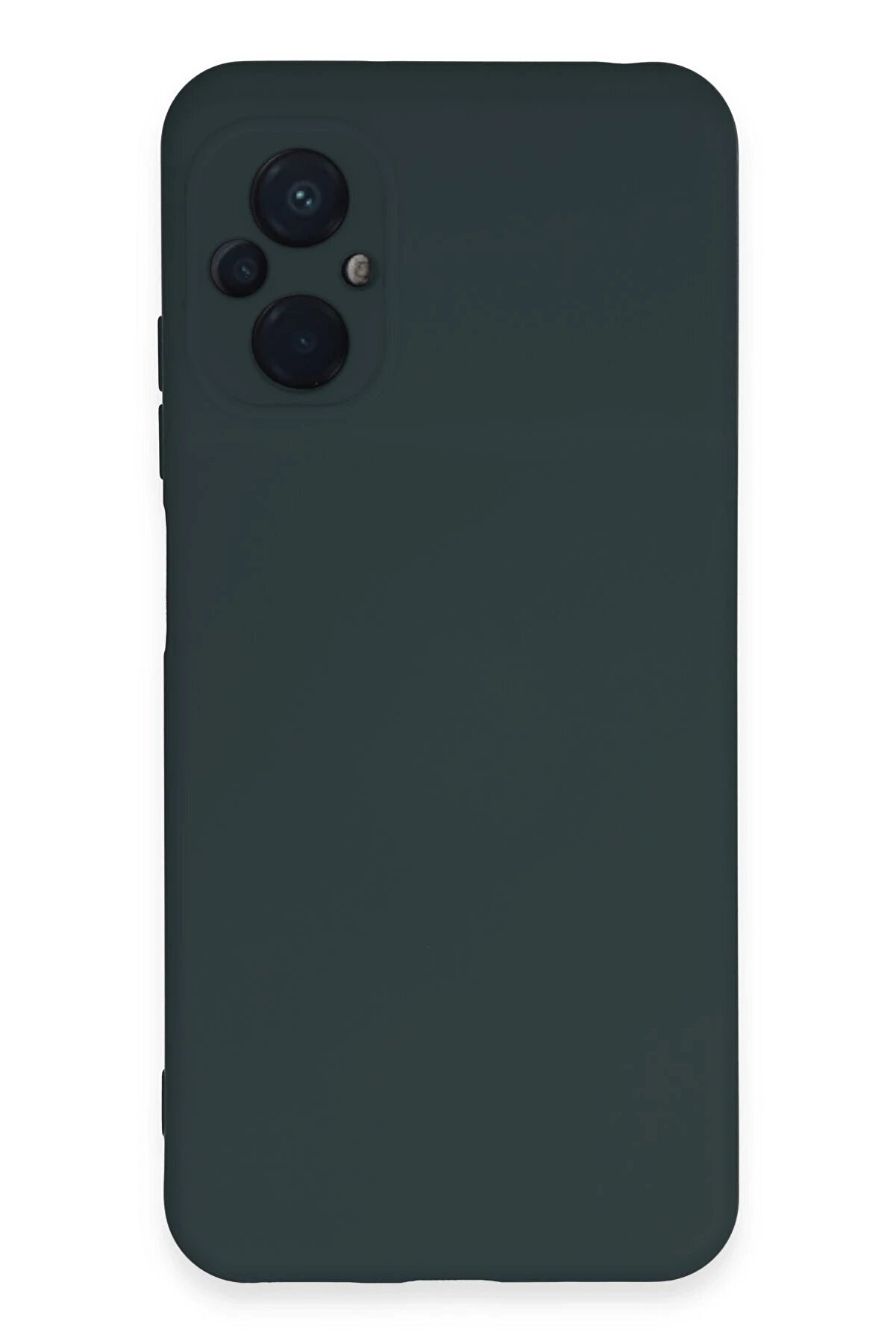 CepteToptan Xiaomi Poco M5 Kılıf Nano i&ccedil;i Kadife Silikon - Koyu Yeşil - DROPX5242-1015