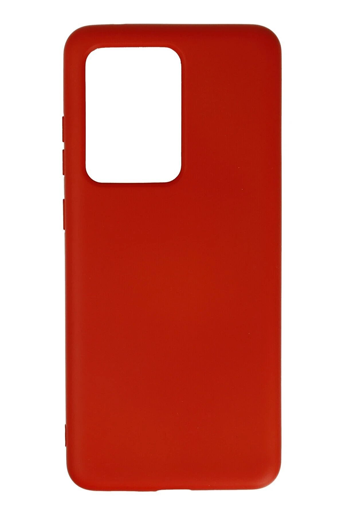 CepteToptan Samsung Galaxy S20 Ultra Kılıf Nano içi Kadife Silikon - Kırmızı - DROPX8189-8114