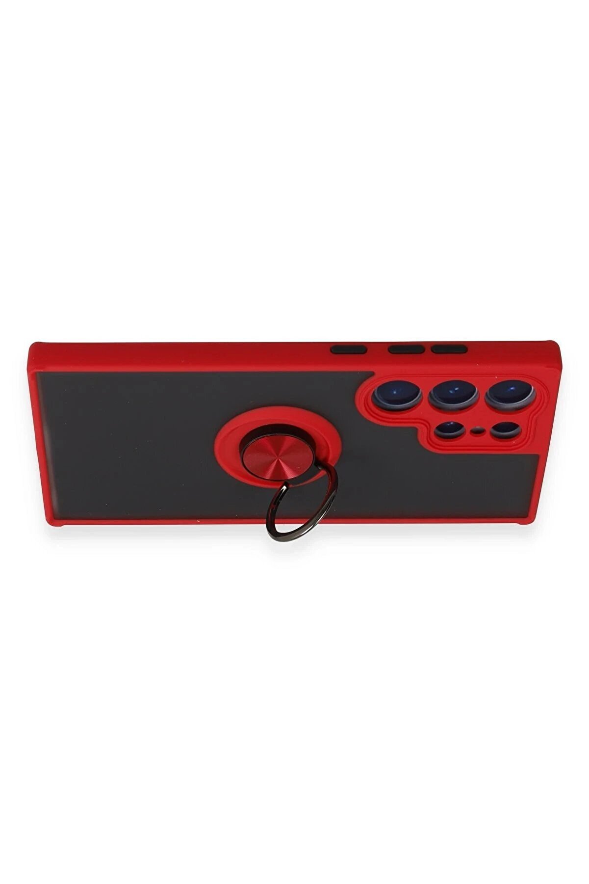 Samsung Galaxy S23 Ultra Kılıf Montreal Y&uuml;z&uuml;kl&uuml; Si̇li̇kon Kapak - Kırmızı - Dropx9155-7376