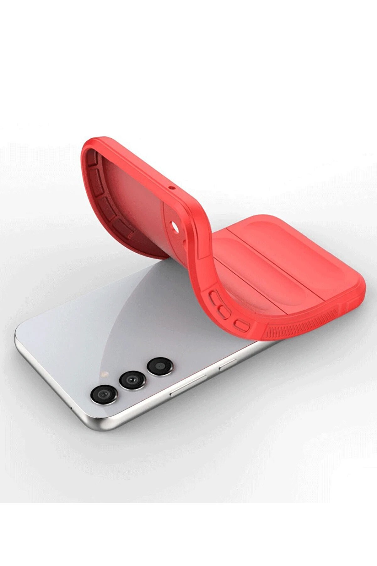 CepteToptan Samsung A36 Kılıf Optimum Silikon - Kırmızı - DROPX9587-4822