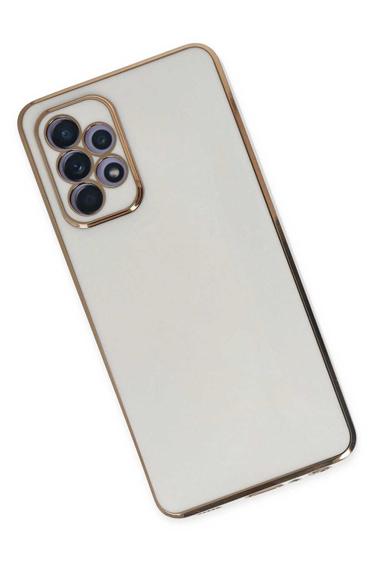 Samsung Galaxy A52 Kılıf Volet Si̇li̇kon - Beyaz - Dropx9925-4167