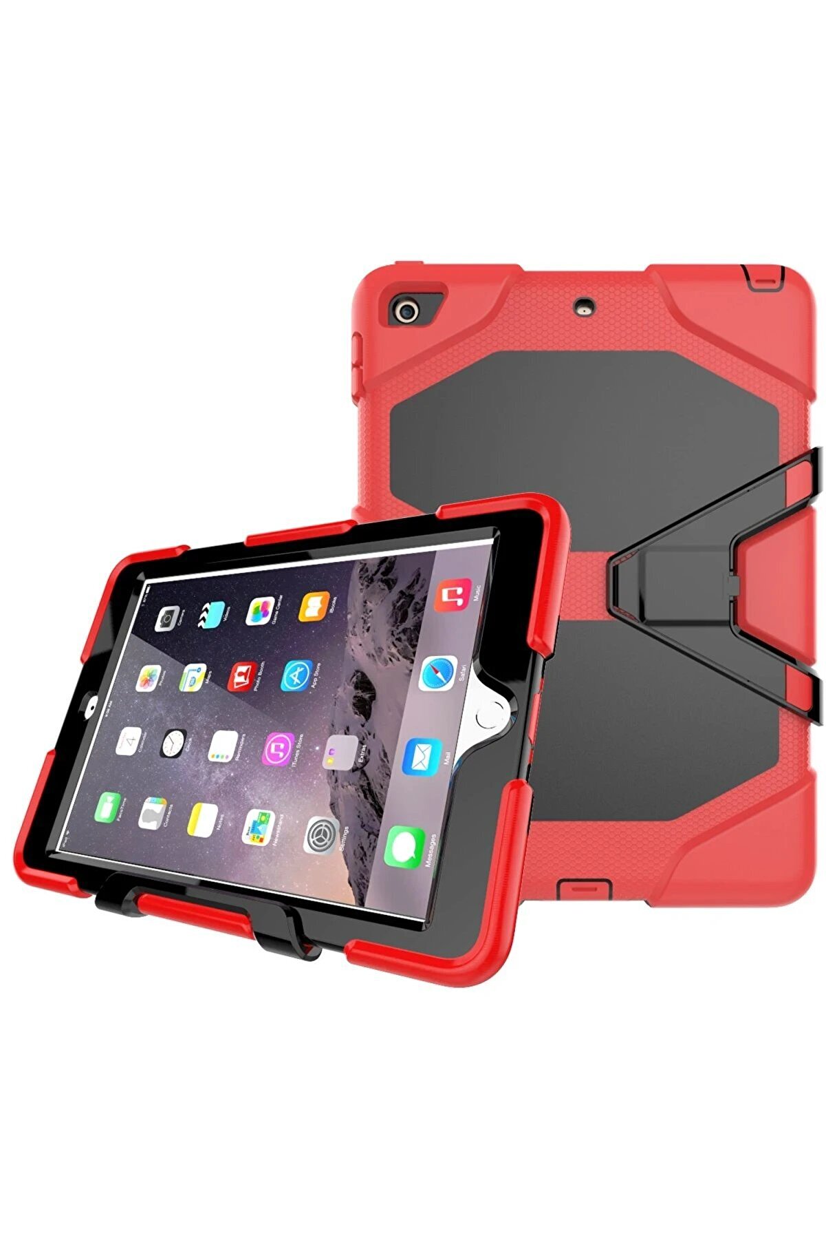 İpad 5 Ai̇r 9.7 Kılıf Gri̇ffi̇n Tablet Kapak - Kırmızı - Dropx3603-9658
