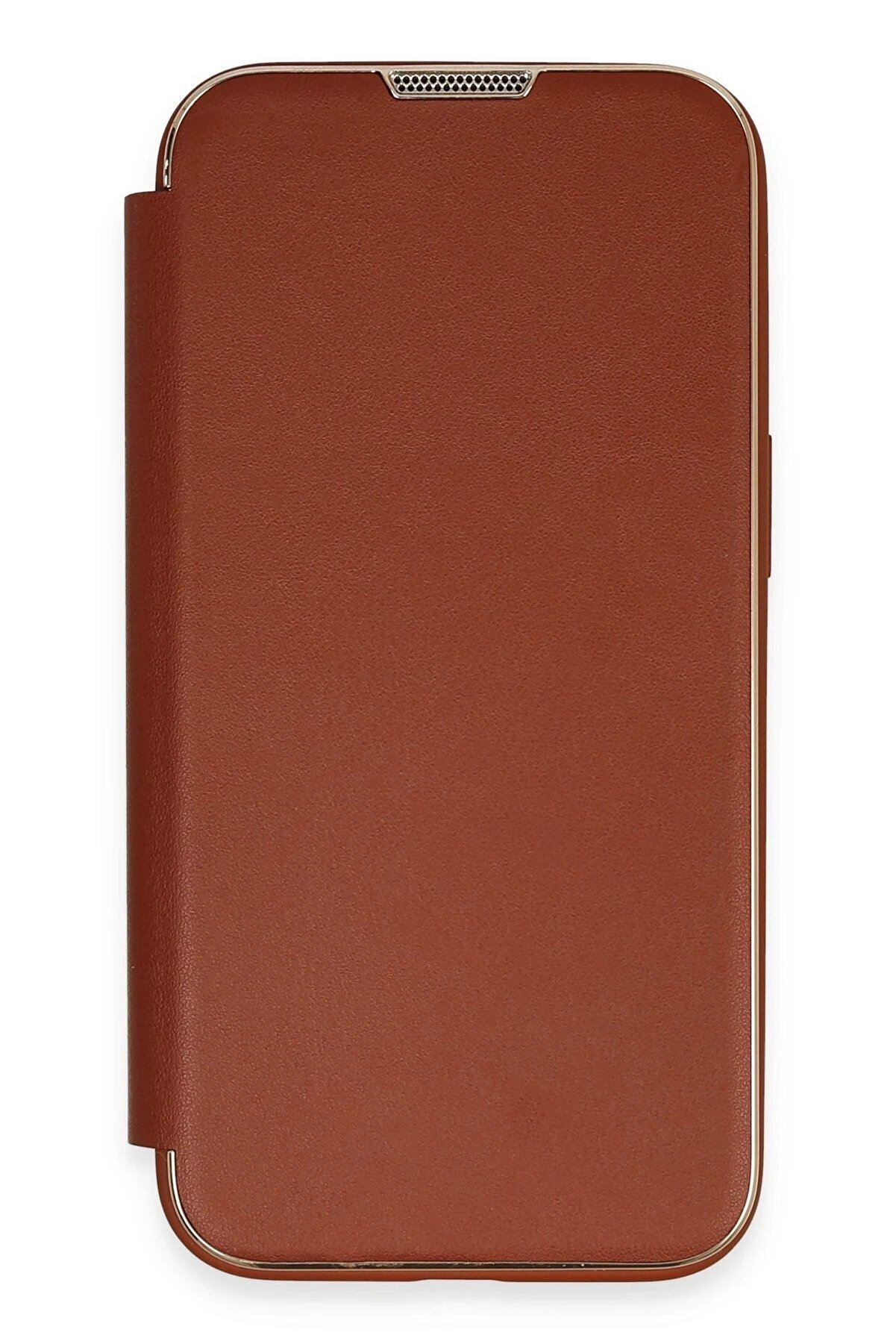 İphone 14 Pro Max Kılıf Dolpi̇n Kapaklı - Kahverengi̇ - Dropx7964-9440