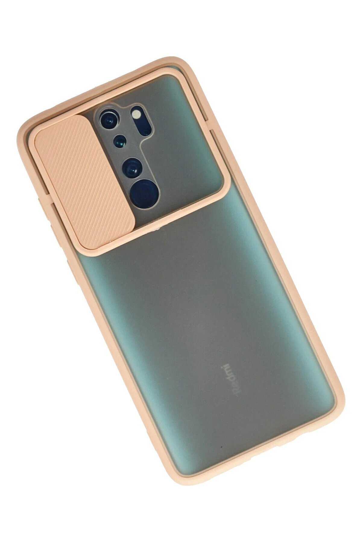 Xi̇aomi̇ Redmi̇ Note 8 Pro Kılıf Palm Buzlu Kamera Sürgülü Si̇li̇kon - Pembe - Dropx1229-4103