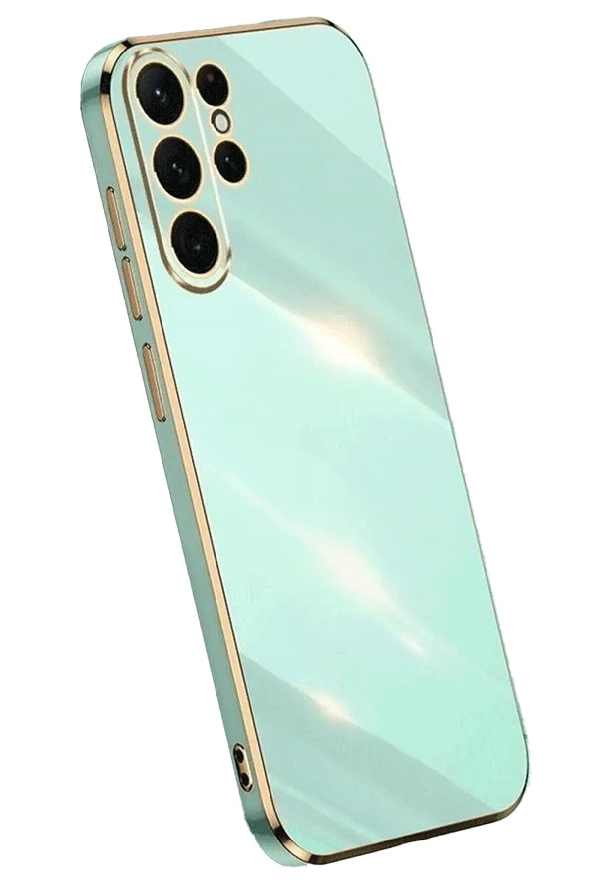 CepteToptan Samsung Galaxy S24 Ultra Kılıf Volet Silikon - Açık Yeşil - DROPX4770-5106