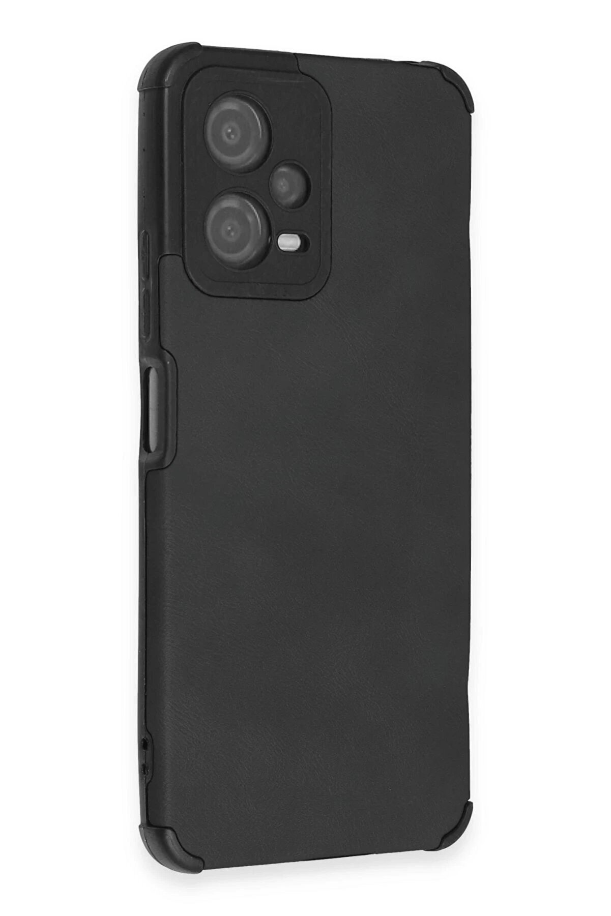 Xi̇aomi̇ Redmi̇ Note 12 5G Kılıf Loop Deri̇ Si̇li̇kon - Si̇yah - Dropx5347-8344