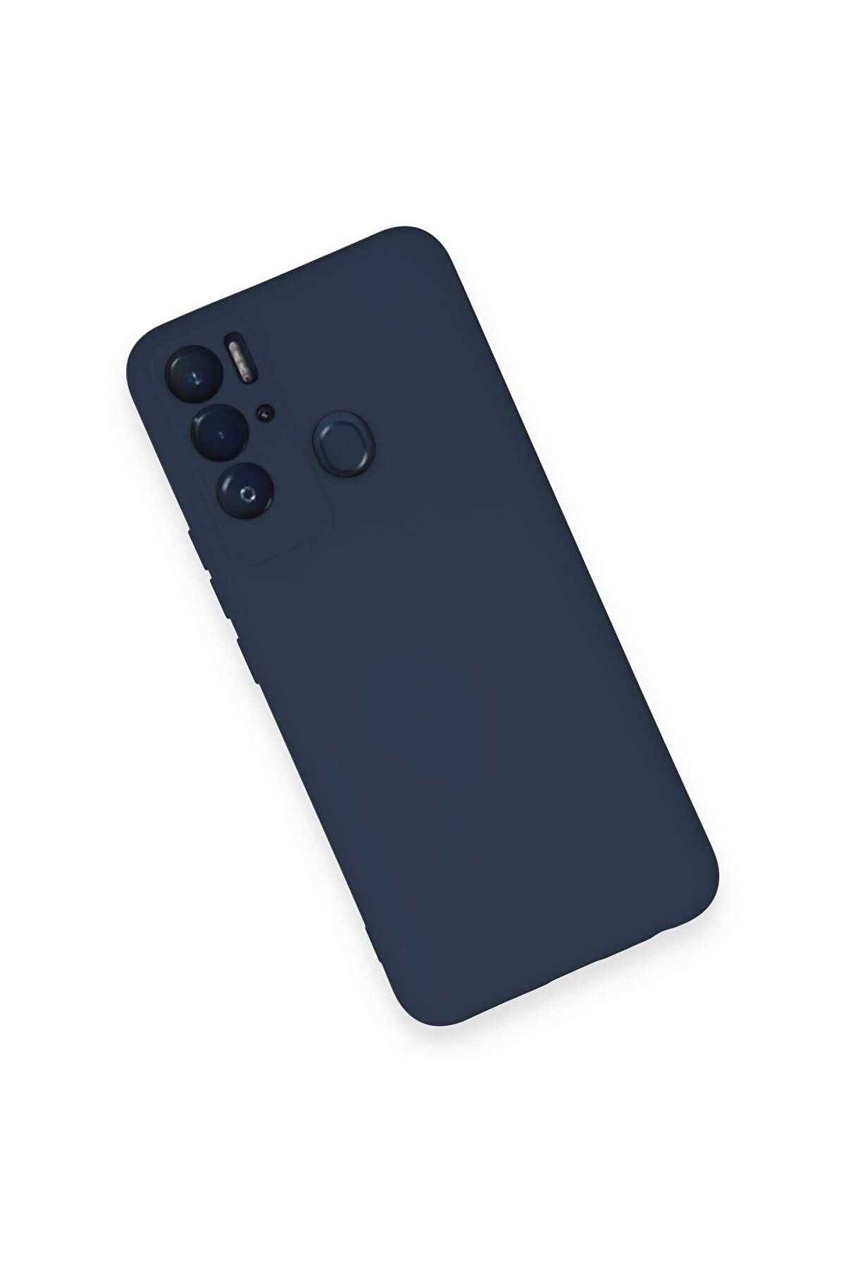 Tecno Pova Neo Kılıf Nano İçi̇ Kadi̇fe Si̇li̇kon - Laci̇vert - Dropx3558-7862