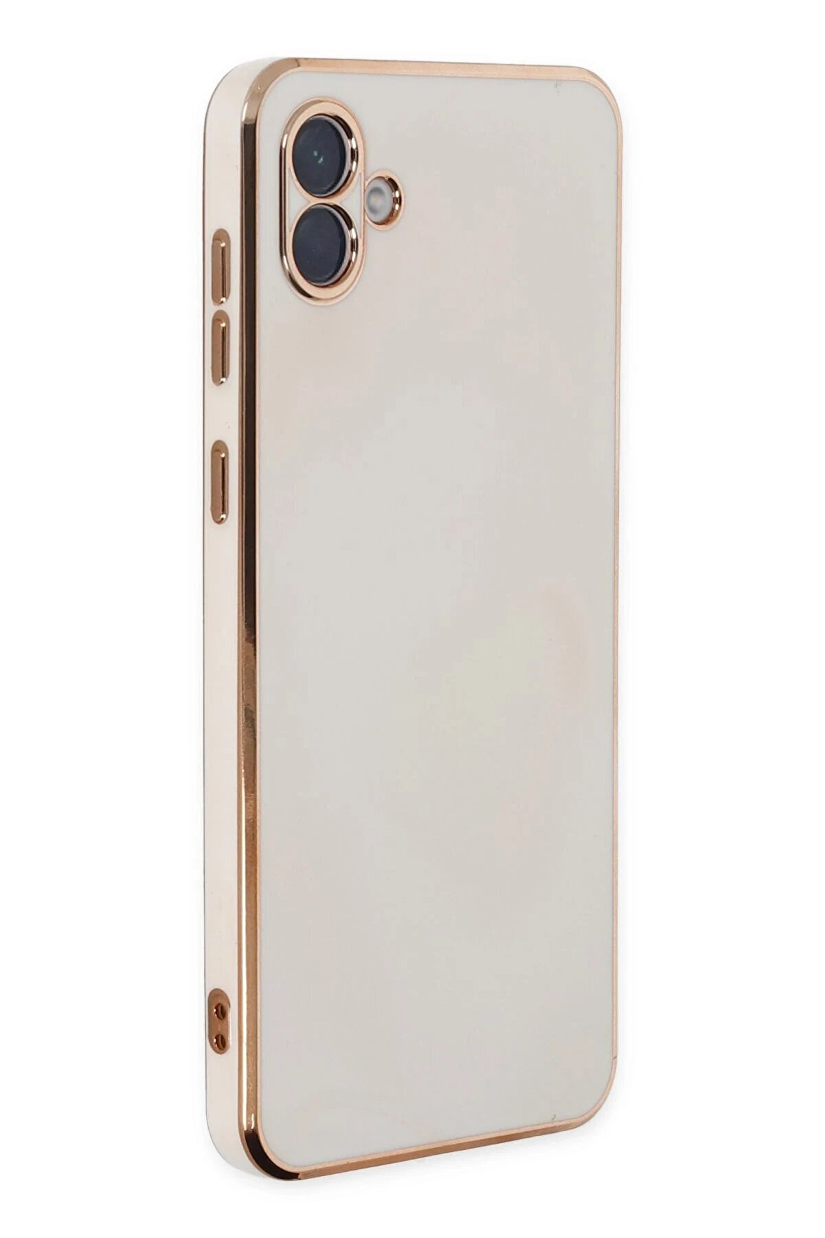 CepteToptan Samsung Galaxy A04 Kılıf Volet Silikon - Beyaz - DROPX8962-6433
