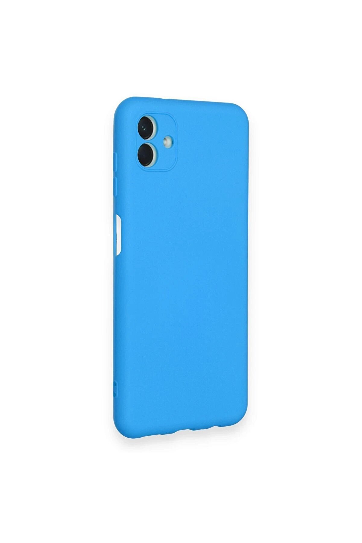 Samsung Galaxy A04 Kılıf Nano İçi̇ Kadi̇fe Si̇li̇kon - Mavi̇ - Dropx4728-6273