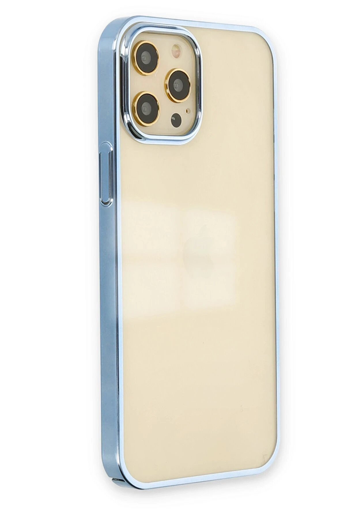 İphone 12 Pro Max Kılıf Element Si̇li̇kon - Mavi̇ - Dropx2028-4093