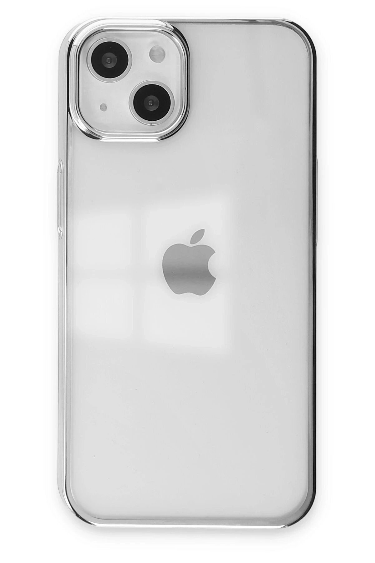 CepteToptan iPhone 14 Plus Kılıf Element Silikon - Gümüş - DROPX5404-9949
