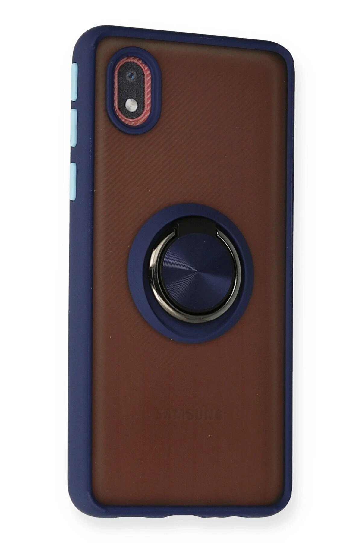 Samsung Galaxy A01 Core Kılıf Montreal Y&uuml;z&uuml;kl&uuml; Si̇li̇kon Kapak - Laci̇vert - Dropx2033-1706