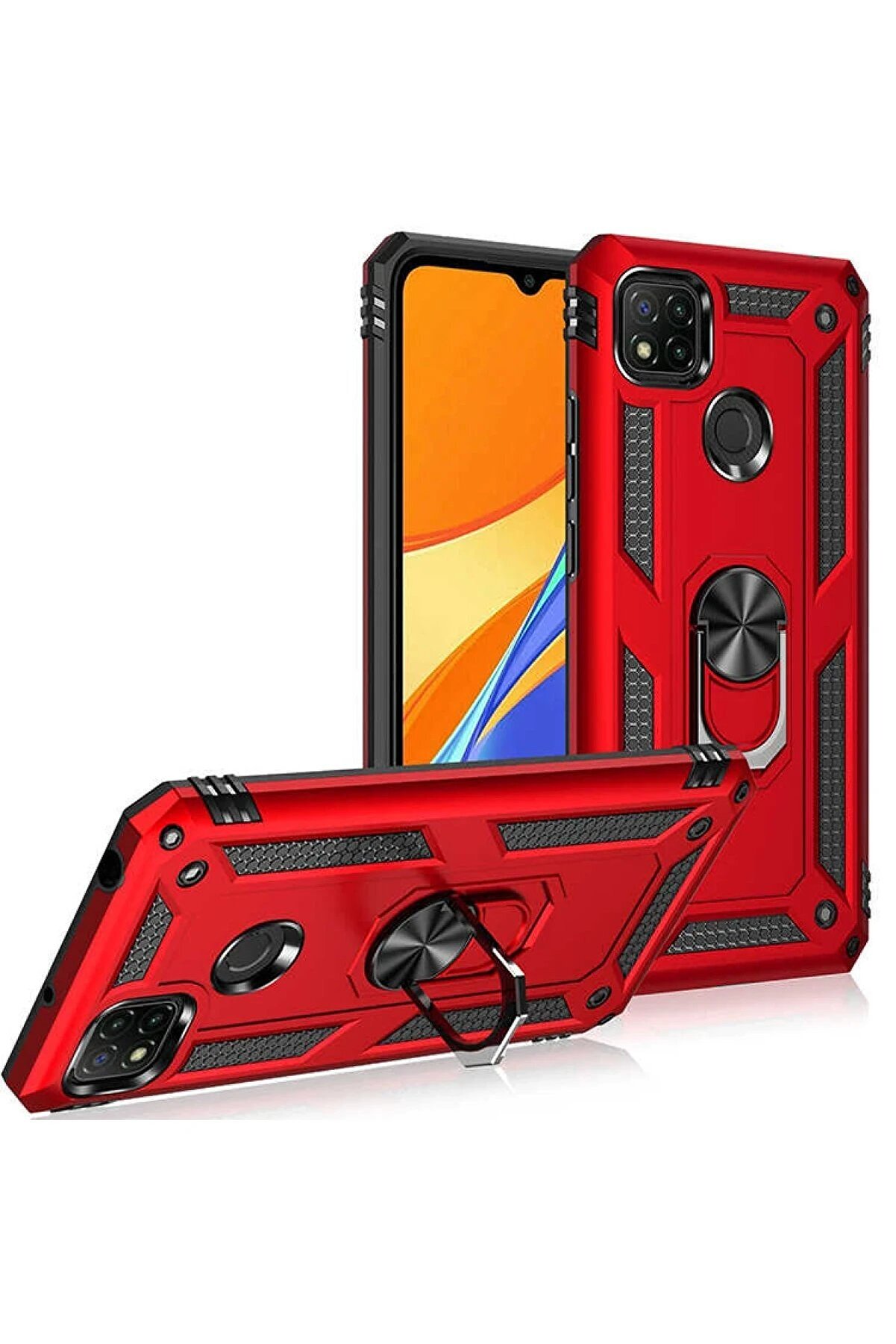 Xi̇aomi̇ Redmi̇ 9C Kılıf Sofya Y&uuml;z&uuml;kl&uuml; Si̇li̇kon Kapak - Rose - Dropx3539-6552