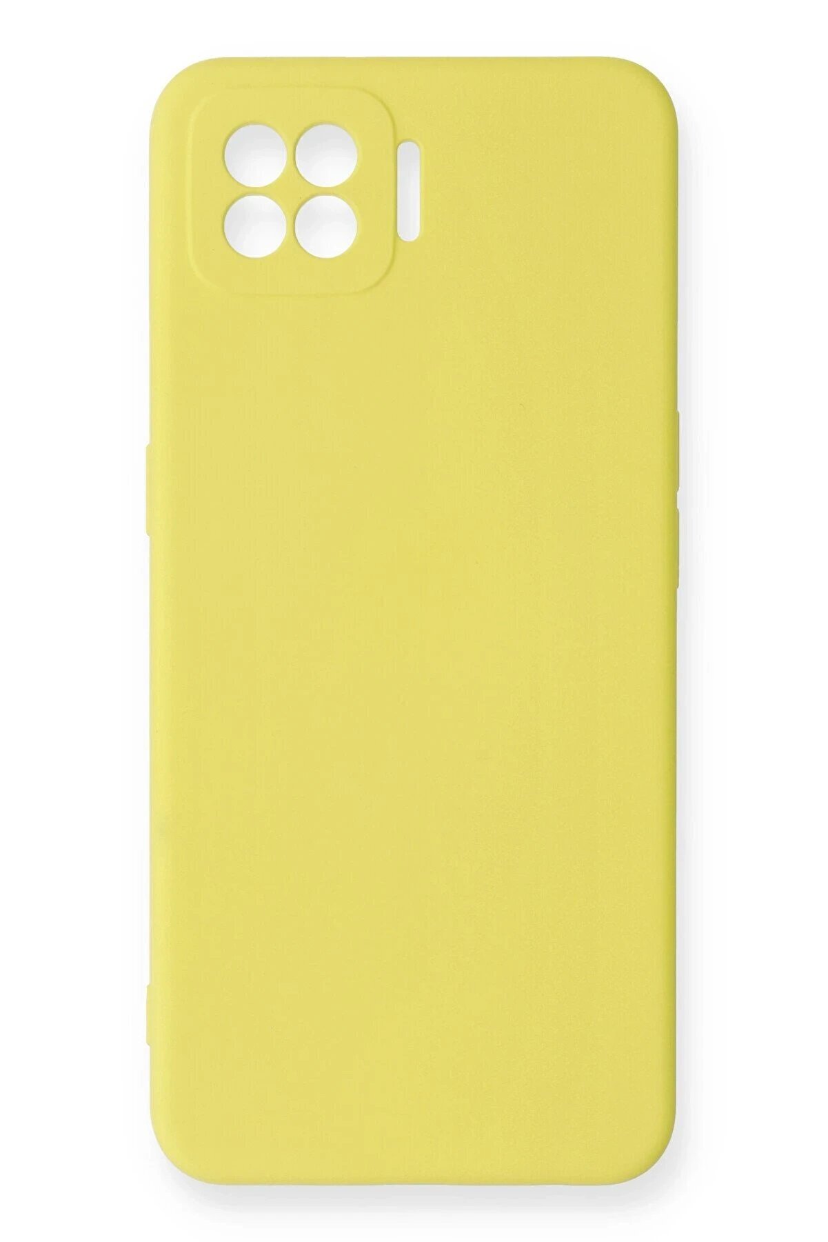 CepteToptan Oppo A73 Kılıf Nano içi Kadife Silikon - Sarı - DROPX8347-9198