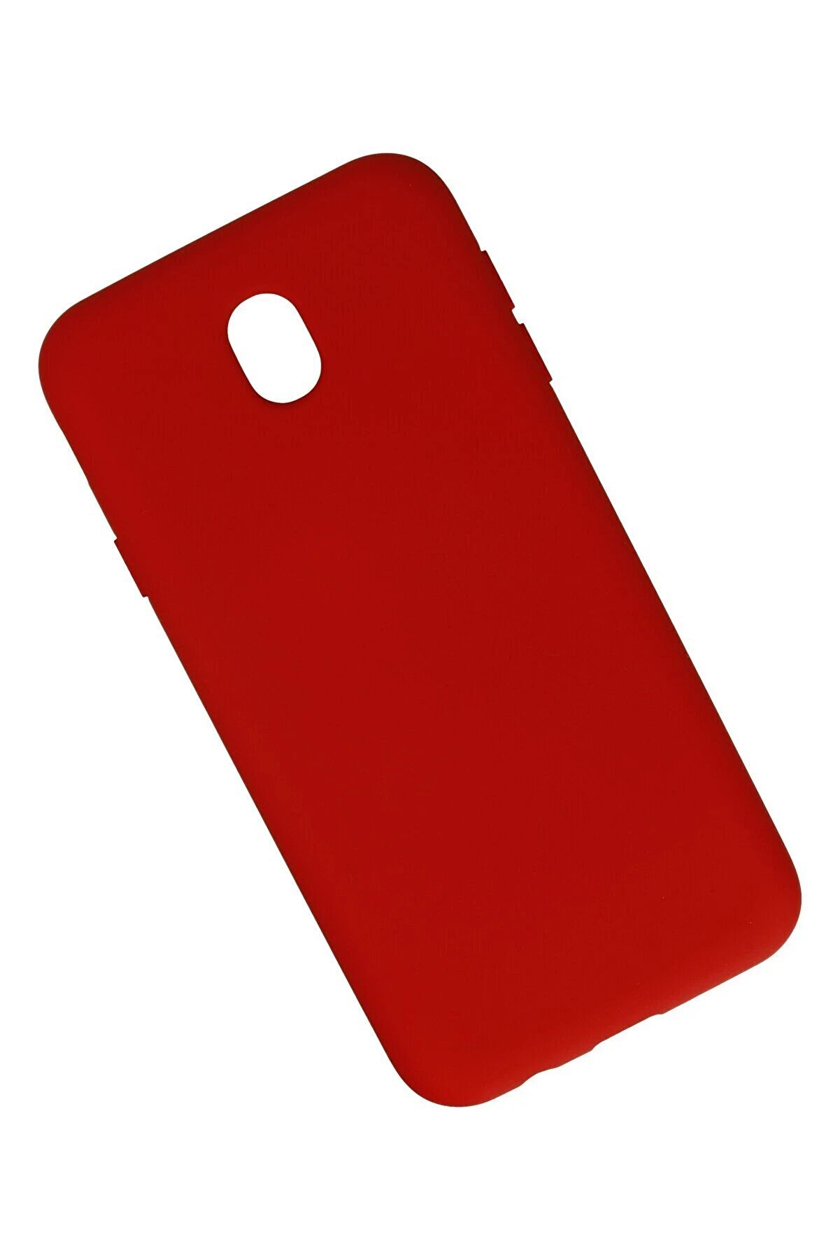 Samsung Galaxy J7 Pro / J730 Kılıf Nano İ&ccedil;i̇ Kadi̇fe Si̇li̇kon - Kırmızı - Dropx2830-1466