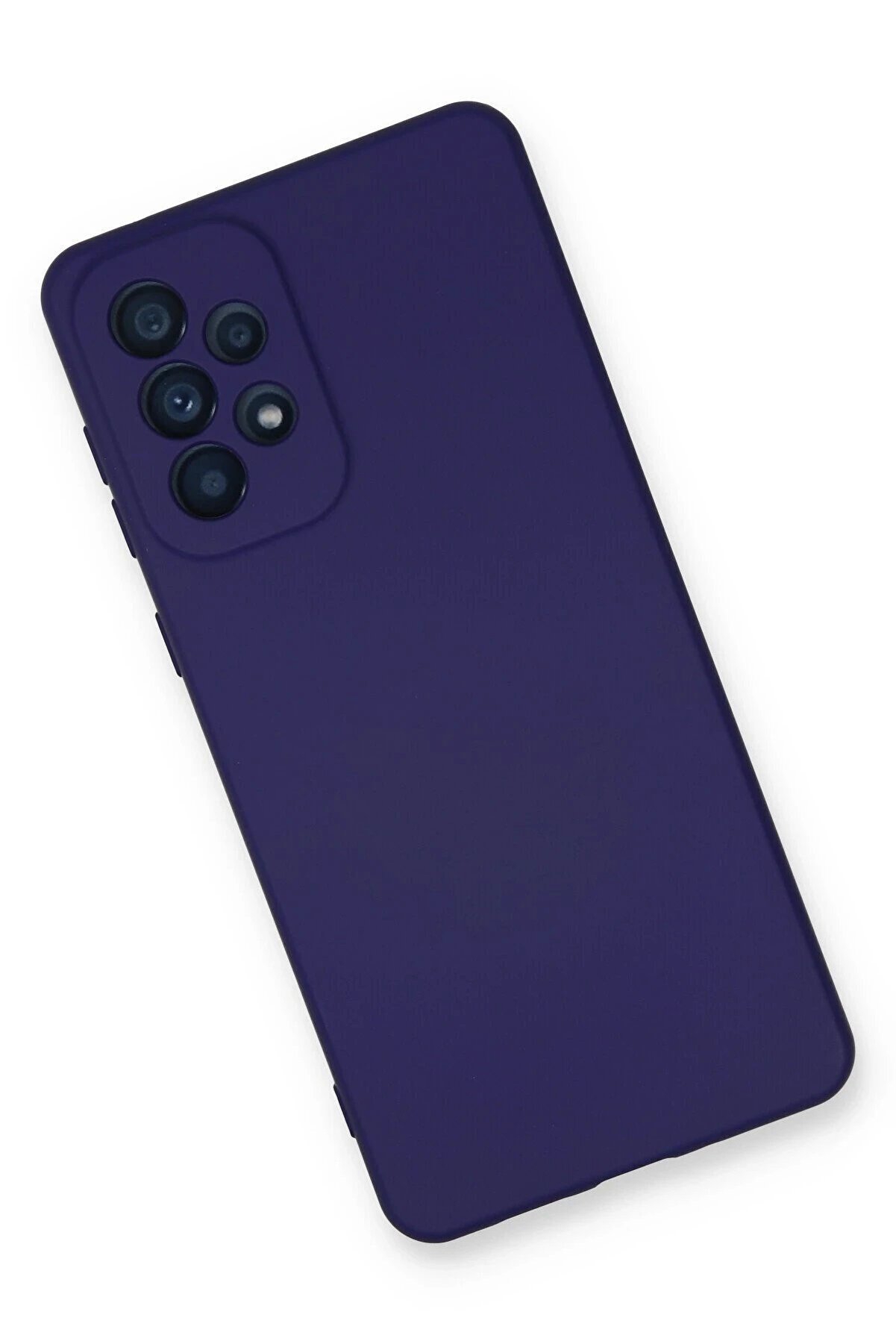 Samsung Galaxy A33 5G Kılıf Nano İ&ccedil;i̇ Kadi̇fe Si̇li̇kon - Mor - Dropx8863-1163