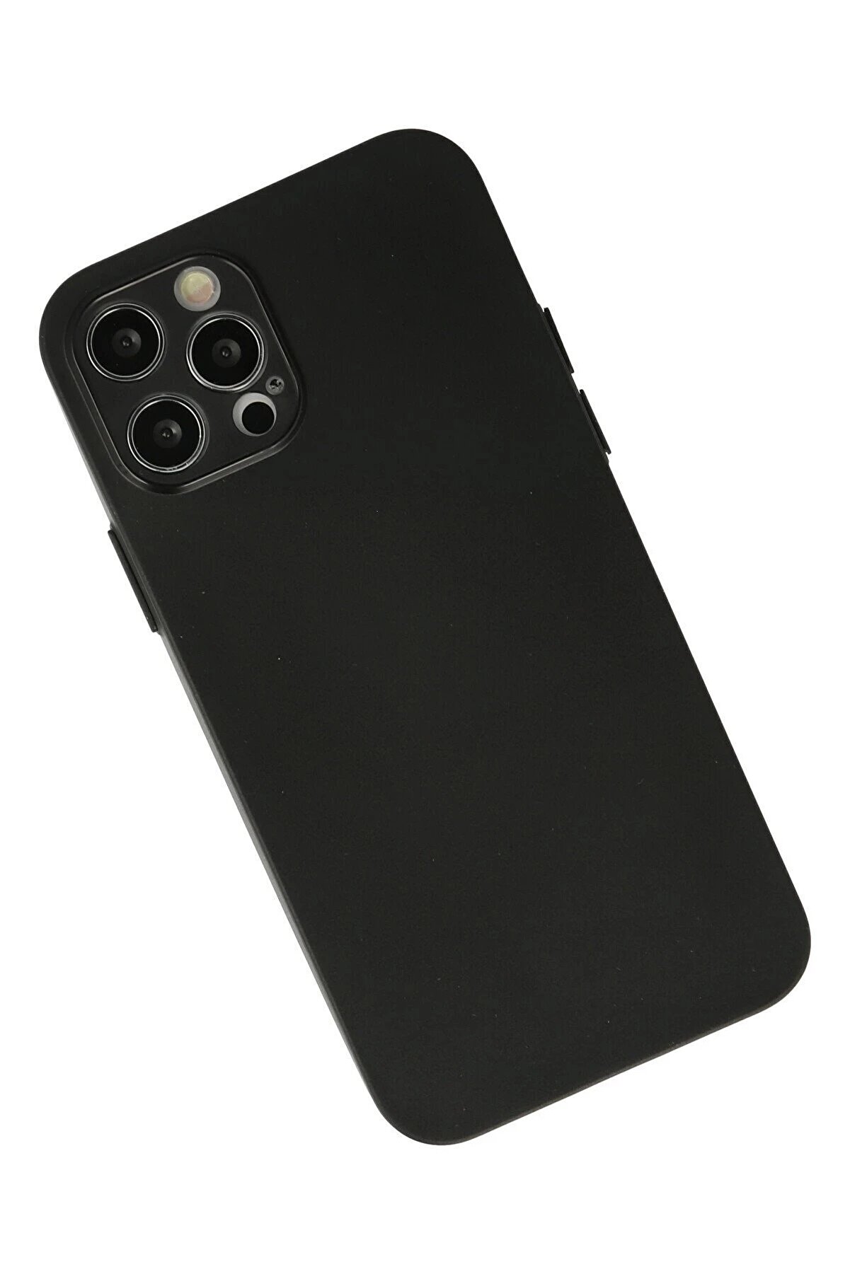 İphone 12 Pro Max Kılıf Si̇li̇kon - Si̇yah - Dropx7214-3076