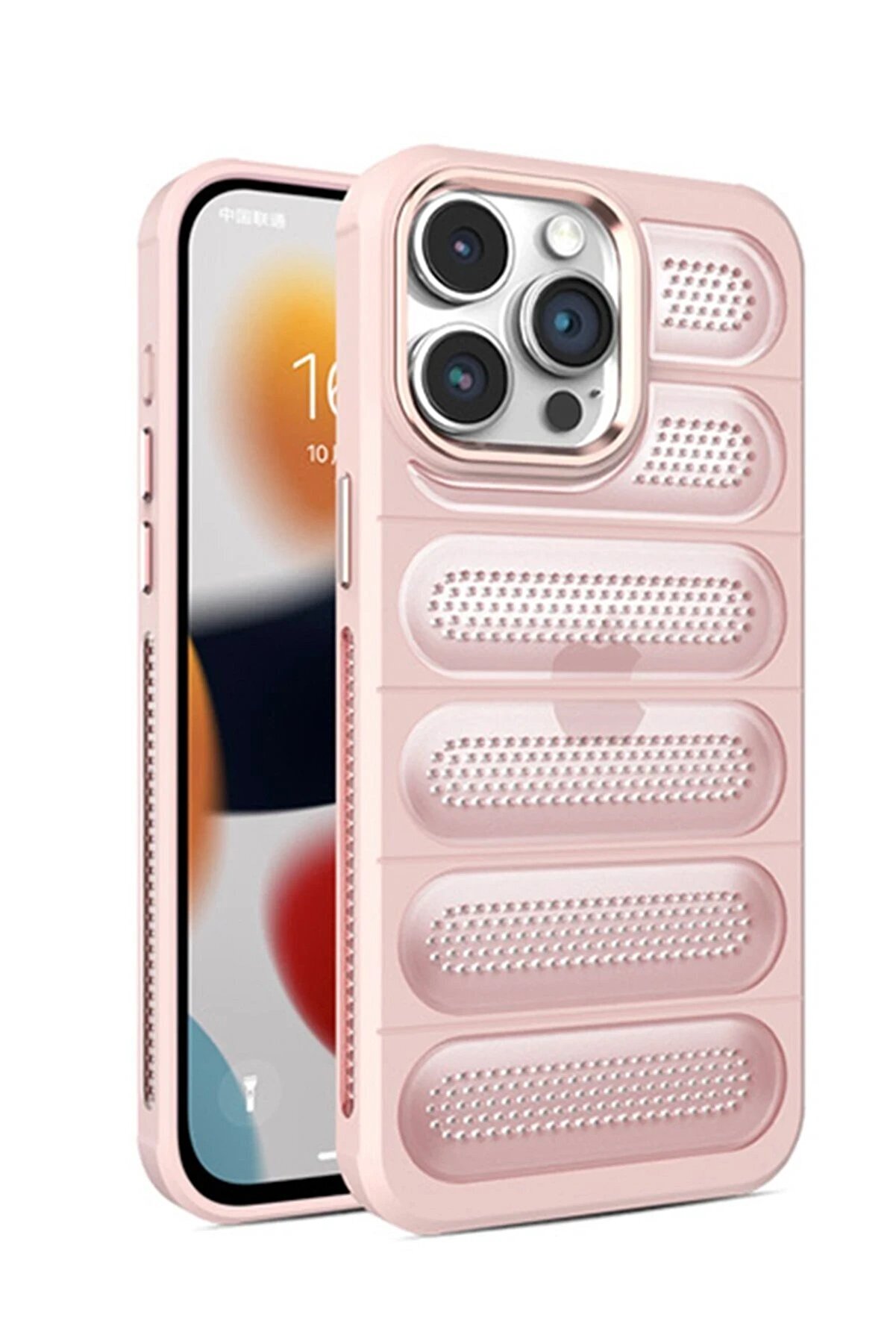 CepteToptan iPhone 14 Pro Max Kılıf Airmax Silikon Kapak - Pembe - DROPX1397-7037