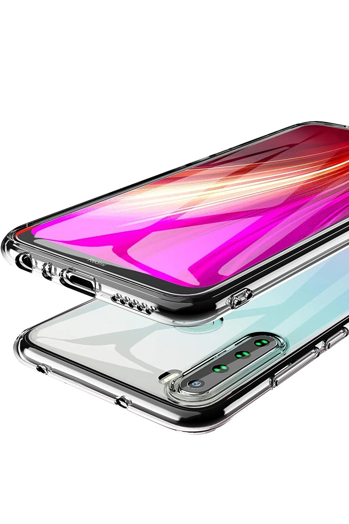 Xi̇aomi̇ Redmi̇ Note 8 Kılıf Lüx Şeffaf Si̇li̇kon - Dropx4036-5055