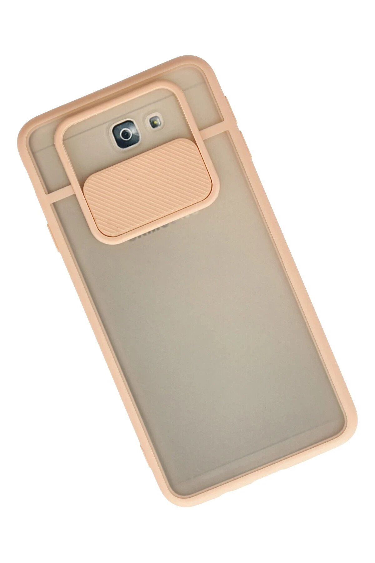 Samsung Galaxy J7 Pri̇me Kılıf Palm Buzlu Kamera Sürgülü Si̇li̇kon - Pembe - Dropx9667-7093