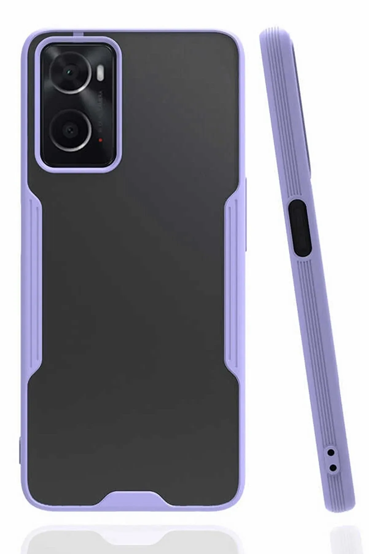 CepteToptan Oppo A96 Kılıf Platin Silikon - Lila - DROPX4783-7939