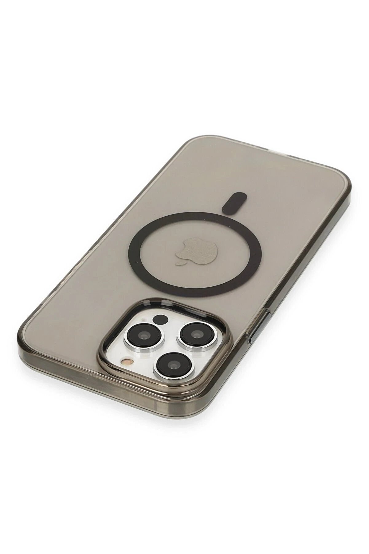 İphone 13 Pro Max Kılıf Tron Şeffaf Magsafe Kapak - Si̇yah - Dropx9797-2050