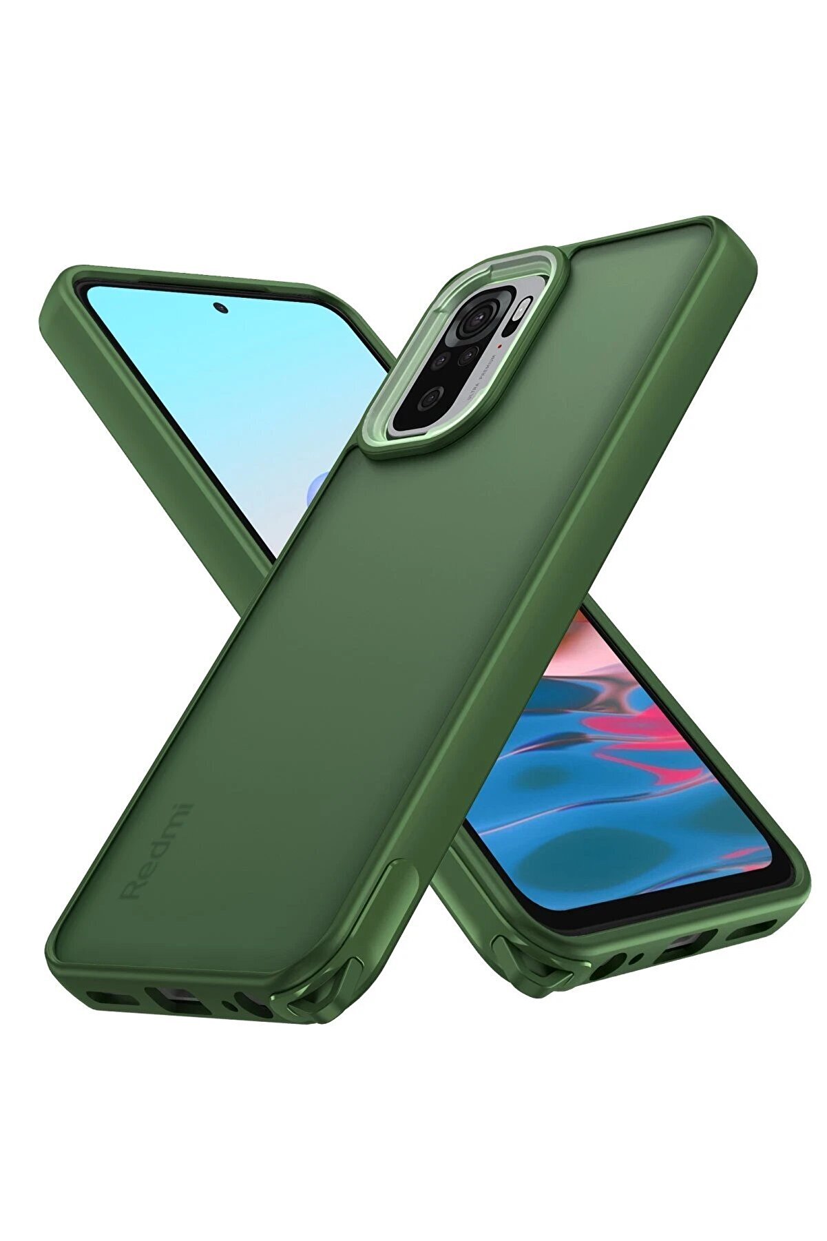 CepteToptan Xiaomi Redmi Note 10 Pro Kılıf Elegant Kapak - Yeşil - DROPX2898-7111