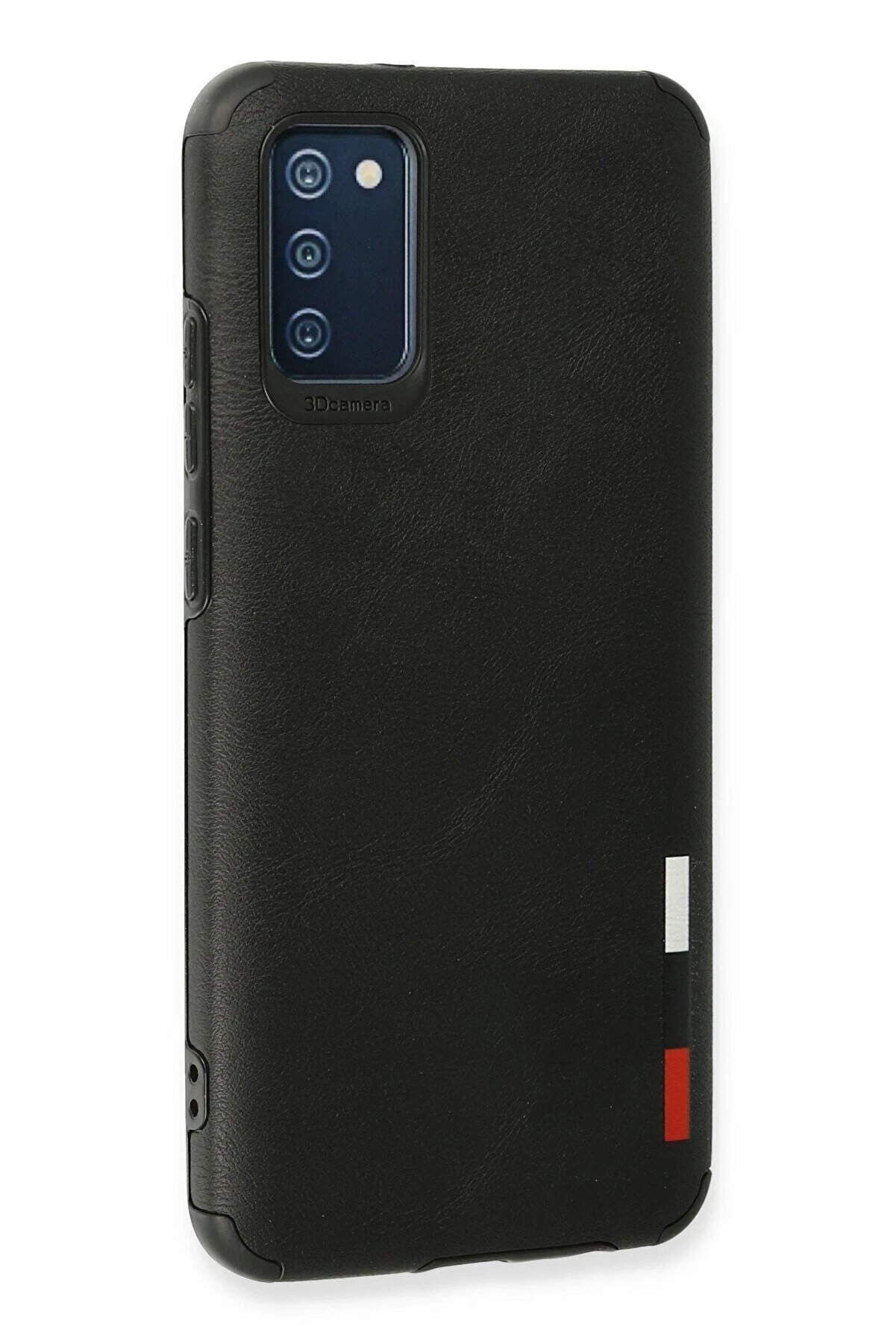 Samsung Galaxy A02S Kılıf Loop Deri̇ Si̇li̇kon - Si̇yah - Dropx7957-8046