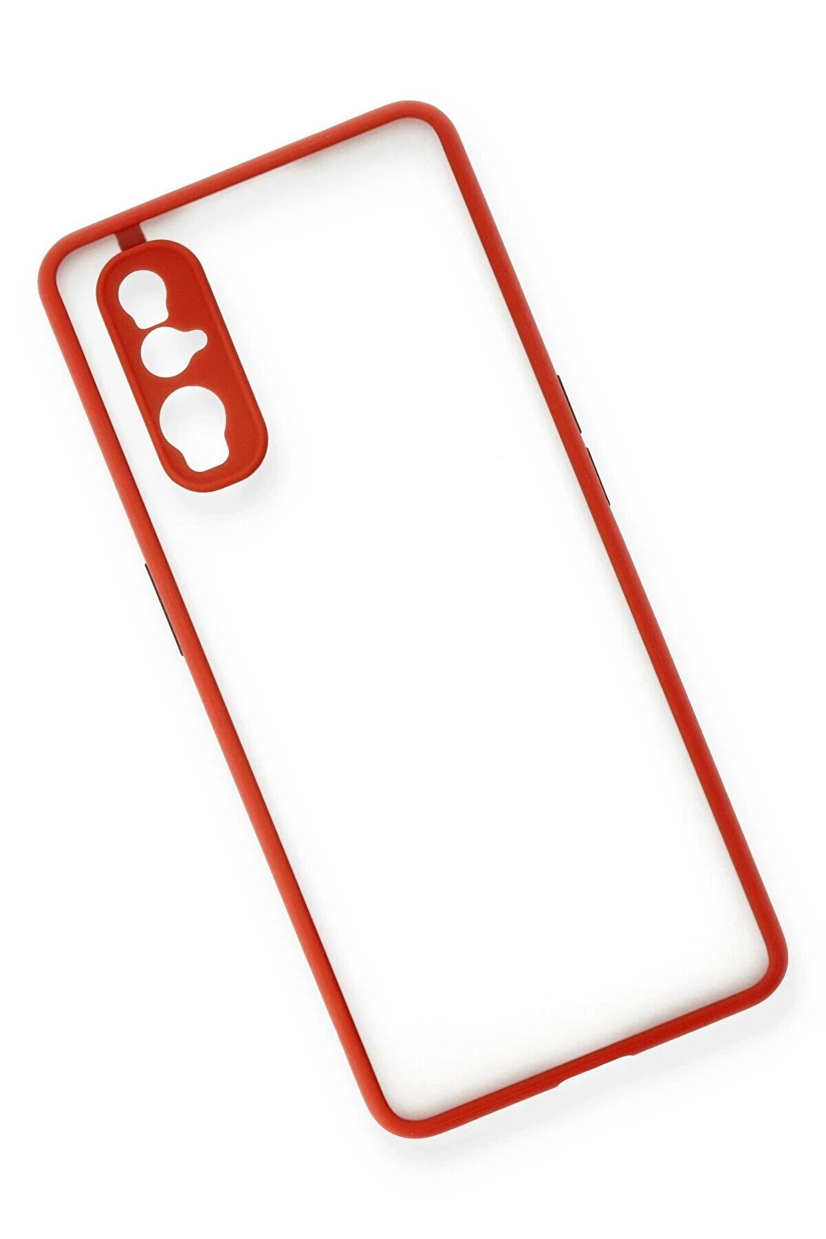 Oppo Fi̇nd X2 Kılıf Montreal Si̇li̇kon Kapak - Kırmızı - Dropx5508-9431