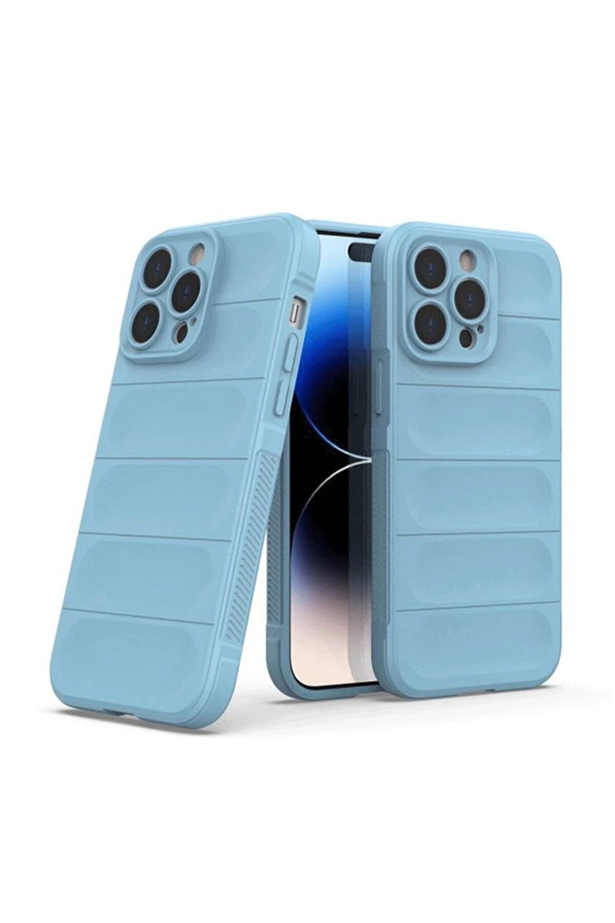 İphone 15 Pro Max Kılıf Opti̇mum Si̇li̇kon - Sky Blue - Dropx5530-2365