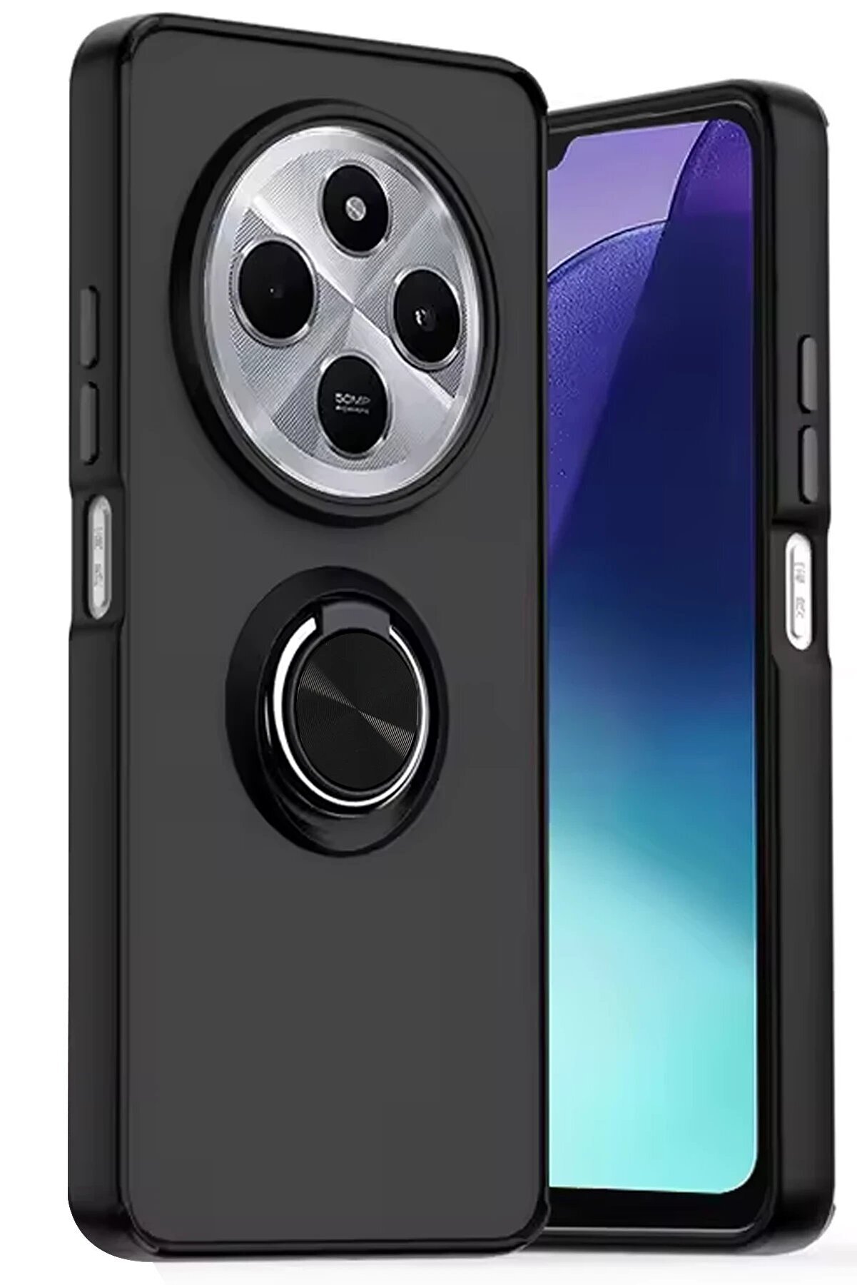 CepteToptan Xiaomi Redmi 14C Kılıf Montreal Y&uuml;z&uuml;kl&uuml; Silikon Kapak - Siyah - DROPX4879-1977