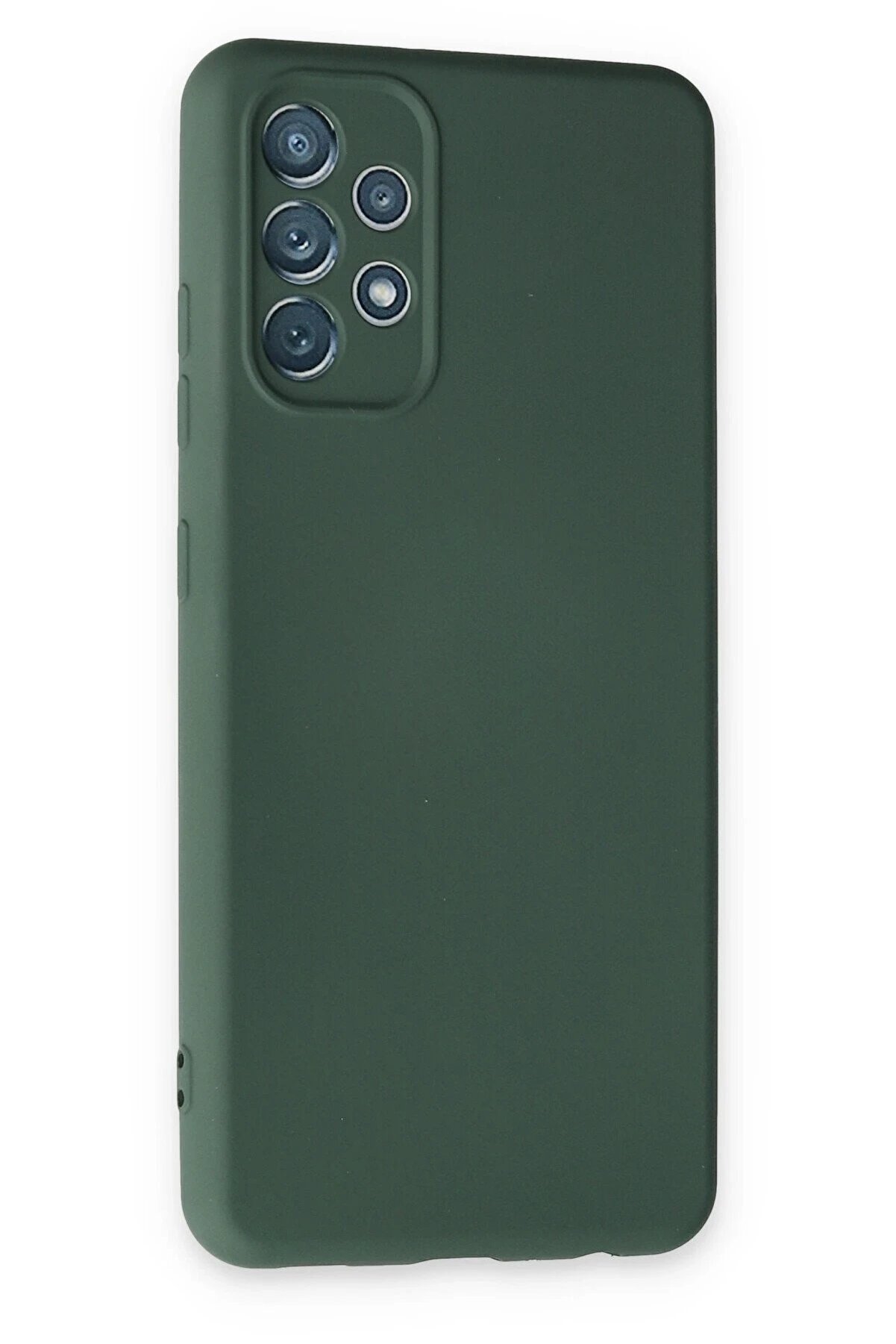 Samsung Galaxy A13 4G Kılıf Nano İ&ccedil;i̇ Kadi̇fe Si̇li̇kon - Koyu Yeşi̇l - Dropx2540-5109