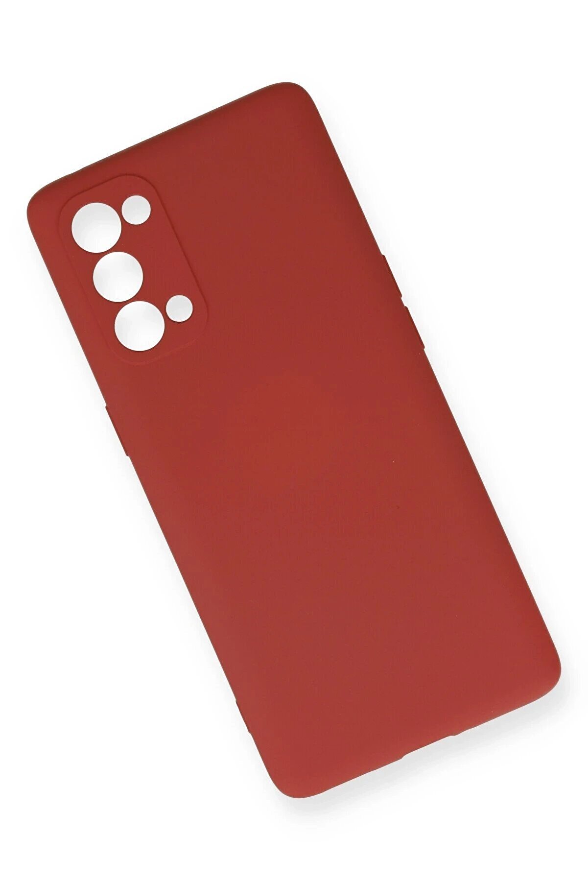 Oppo Reno 5 Pro Kılıf Nano İ&ccedil;i̇ Kadi̇fe Si̇li̇kon - Ki̇remi̇t - Dropx9616-8476