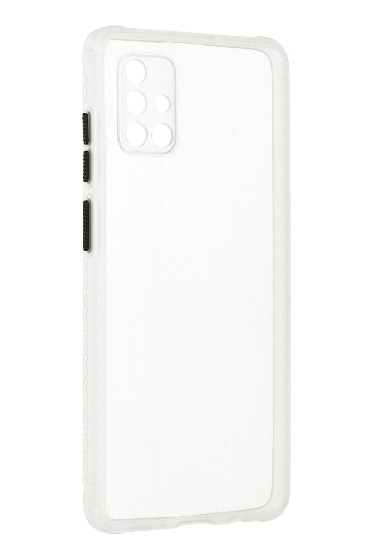 Samsung Galaxy A71 Kılıf Mi̇ami̇ Şeffaf Si̇li̇kon - Şeffaf - Dropx6852-6523