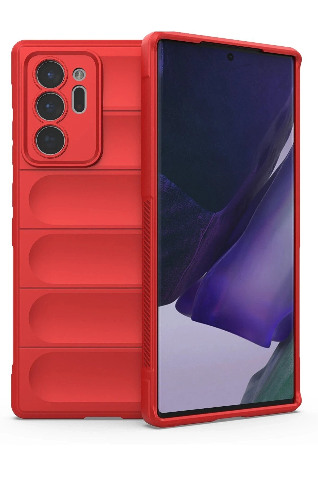 CepteToptan Samsung Galaxy Note 20 Ultra Kılıf Optimum Silikon - Kırmızı - DROPX9396-2198